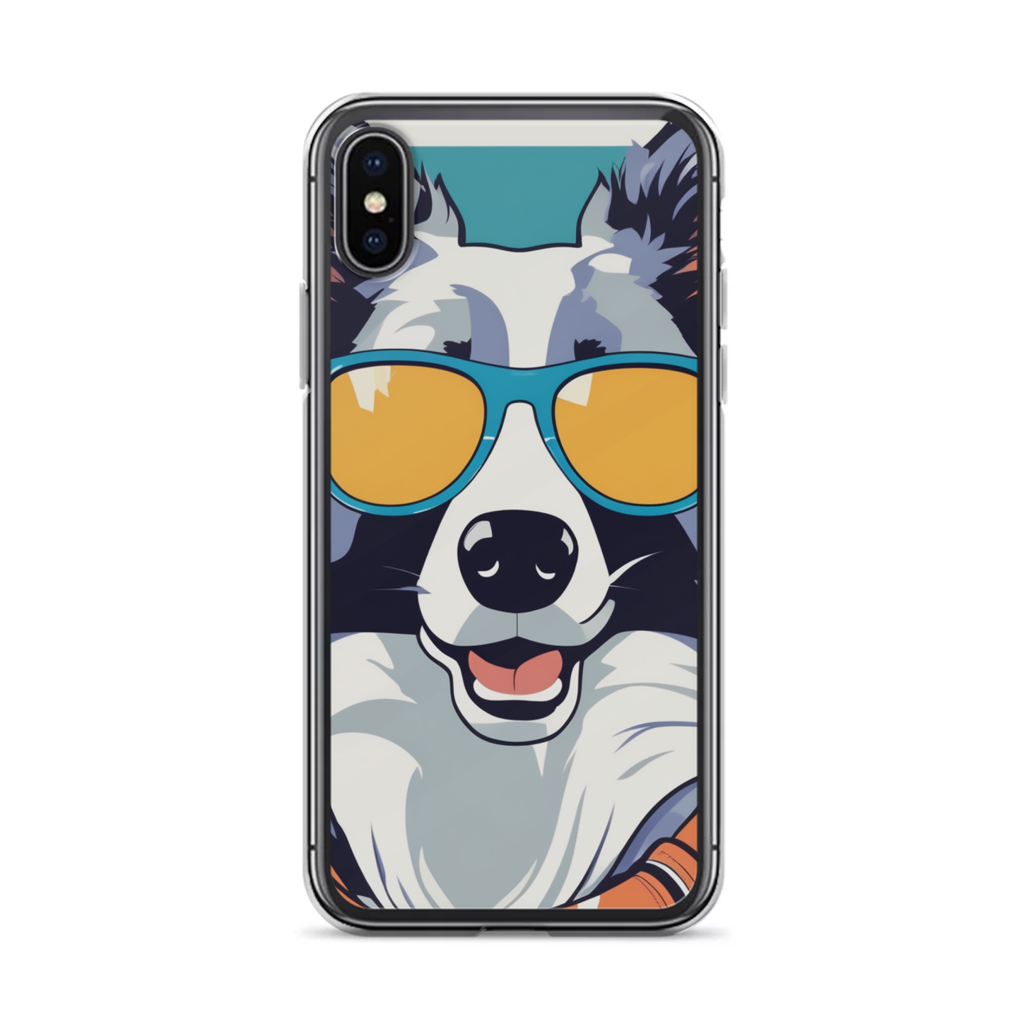PugMug Custom Blue Merle Border Collie iPhone Case
