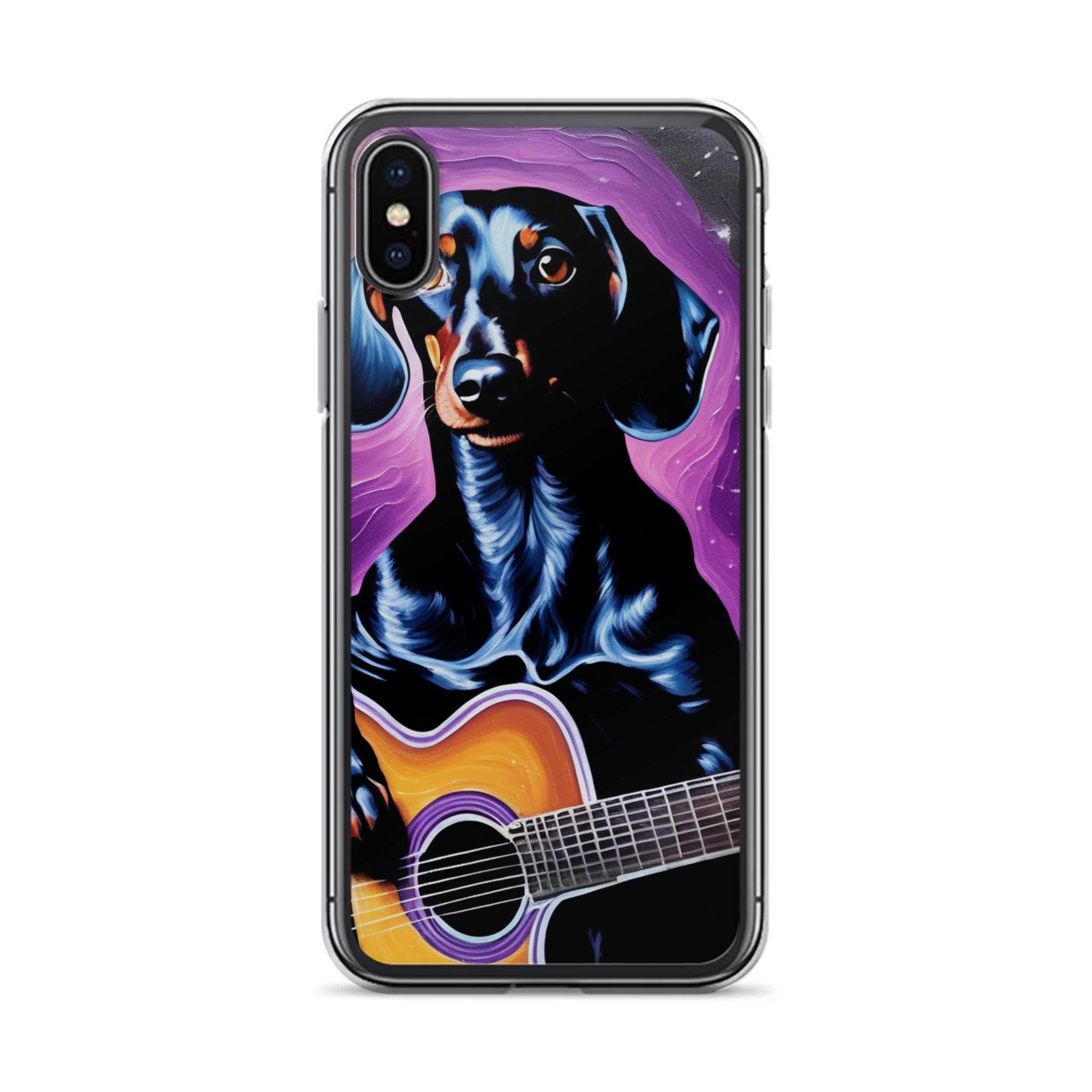 PugMug Custom Black Dachshund iPhone Case