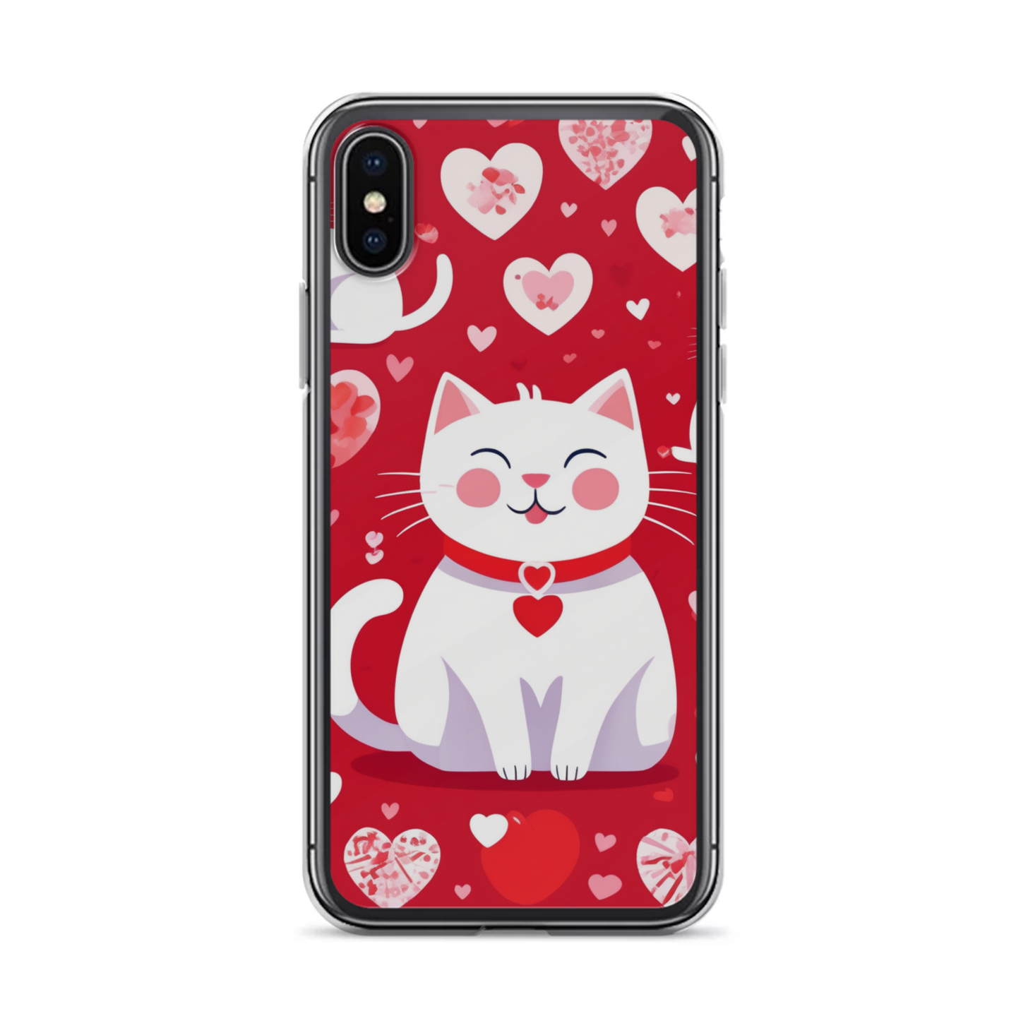 PugMug Custom White Companion Cat iPhone Case