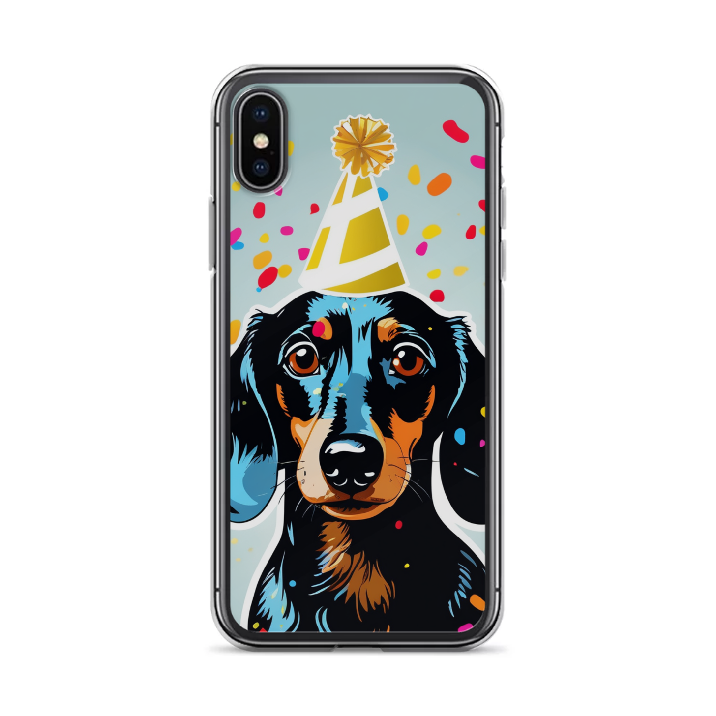 PugMug Custom Black Dachshund iPhone Case