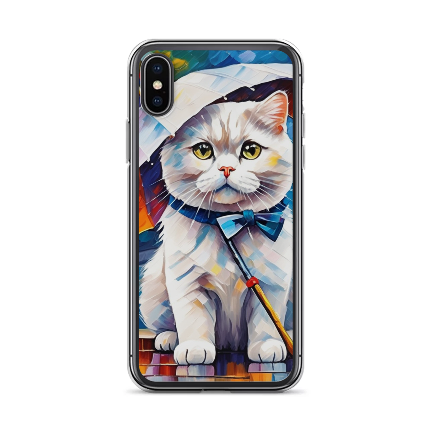 PugMug Custom White Scottish Fold Cat iPhone Case