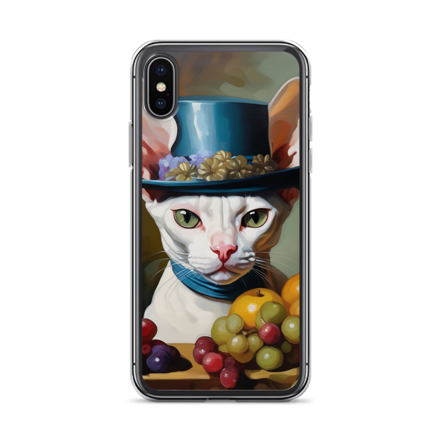 PugMug Custom White Sphynx Cat iPhone Case