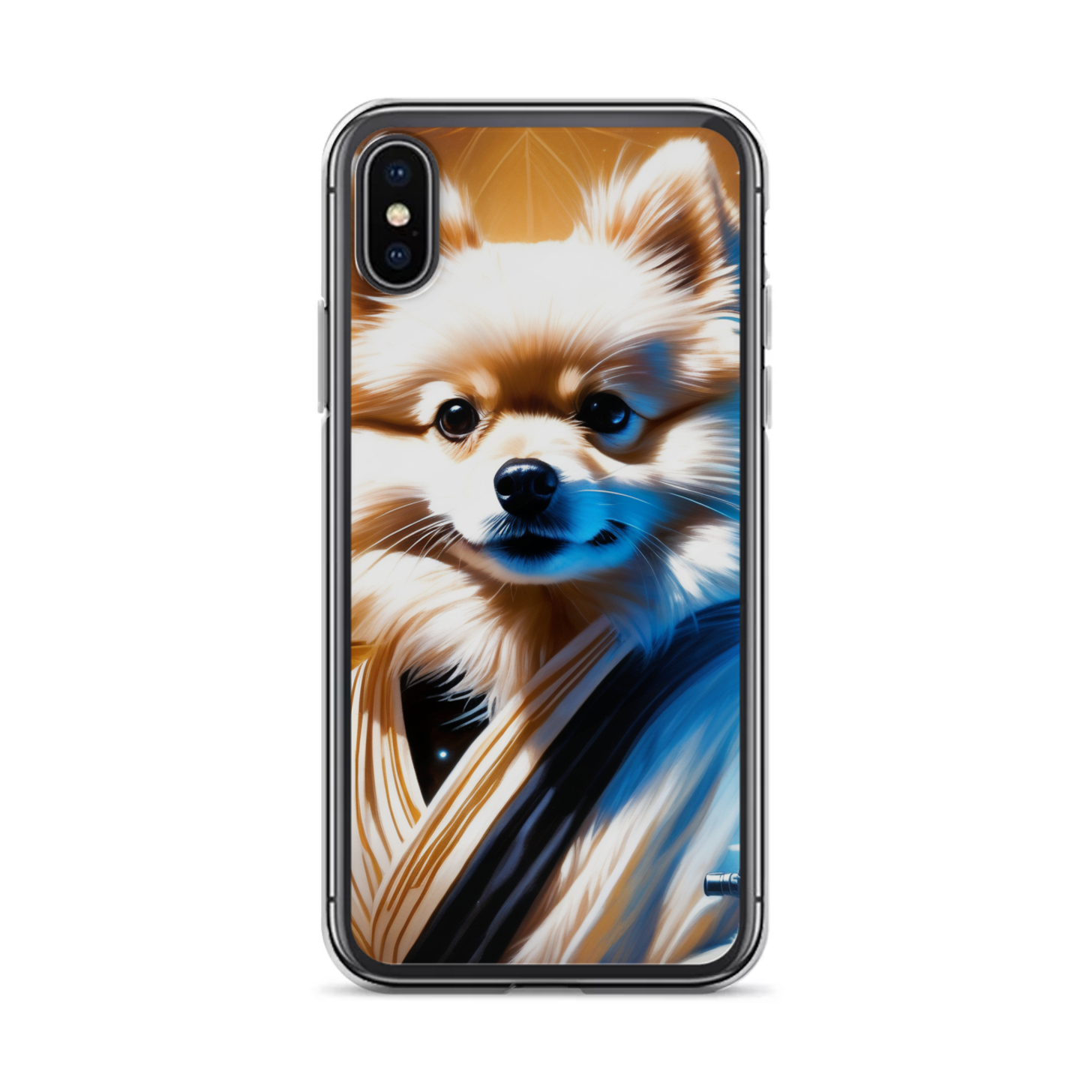 PugMug Custom White Pomeranian iPhone Case