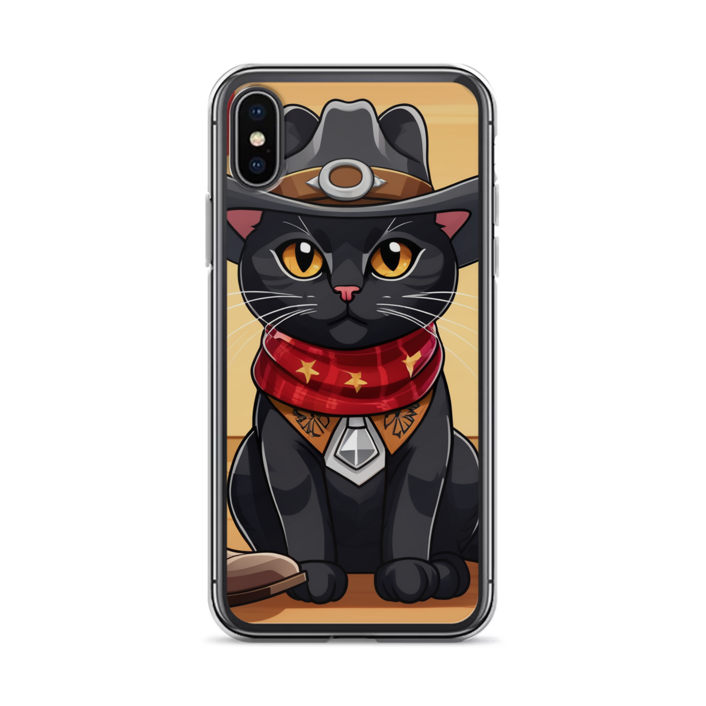 PugMug Custom Black American Shorthair Cat iPhone Case
