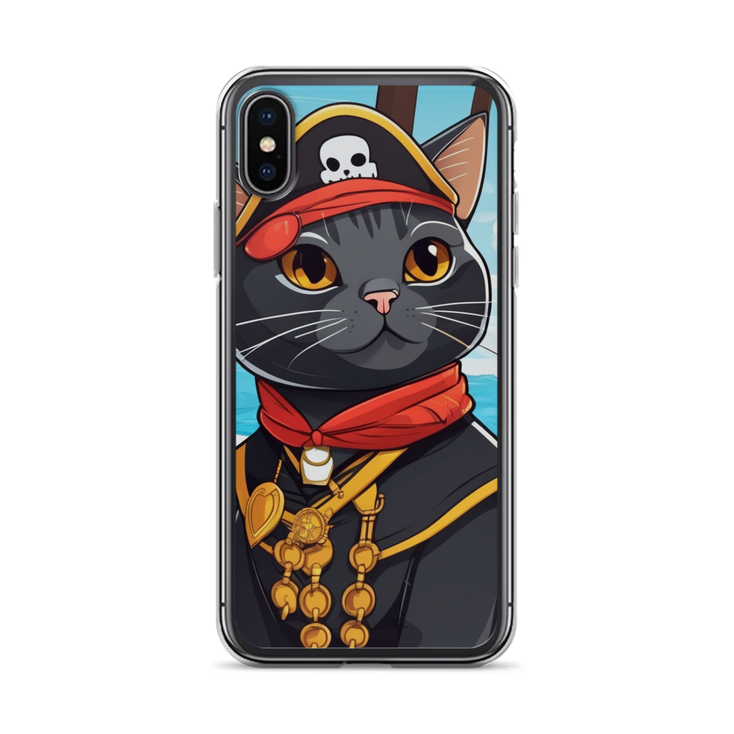 PugMug Custom Black American Shorthair Cat iPhone Case