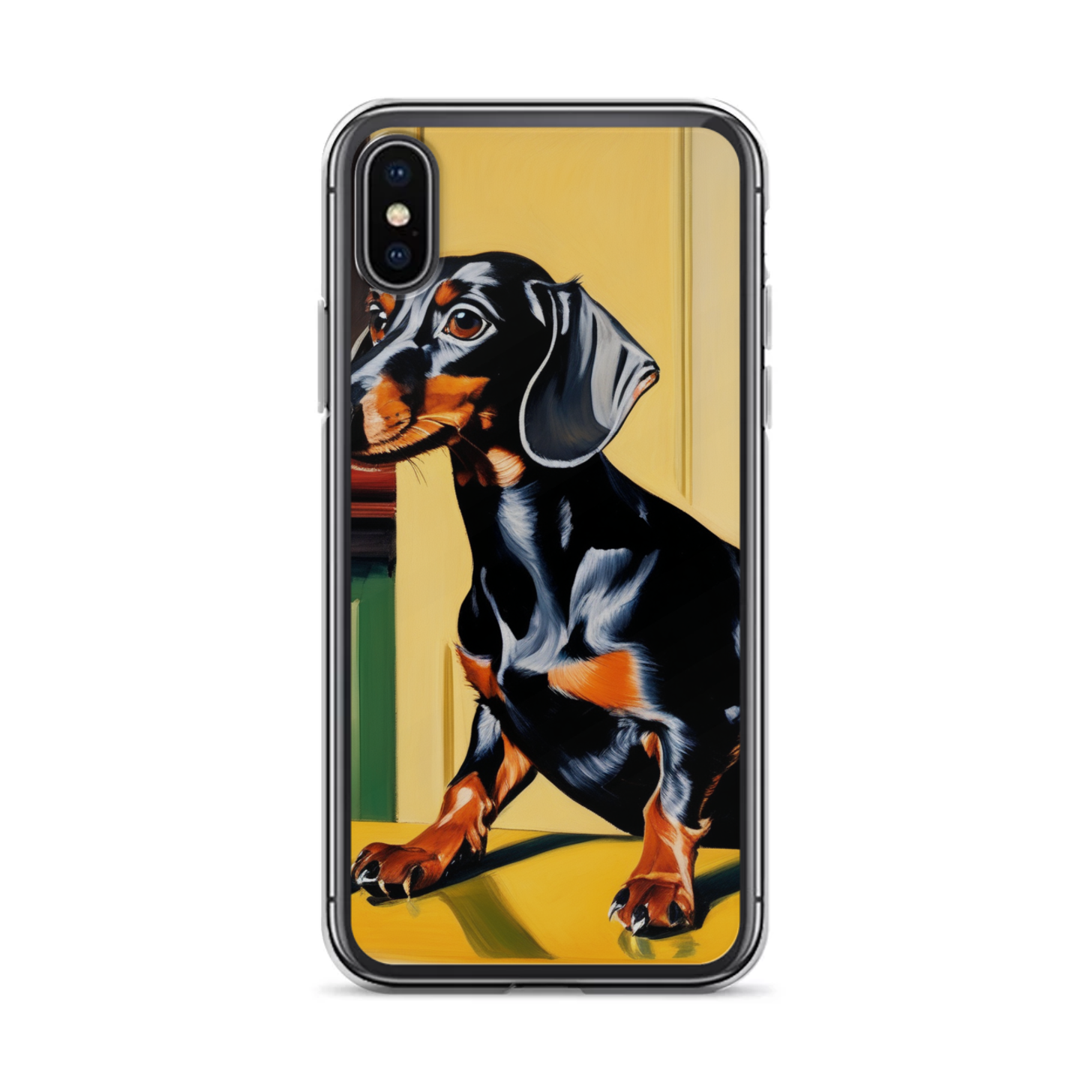 PugMug Custom Black Dachshund iPhone Case