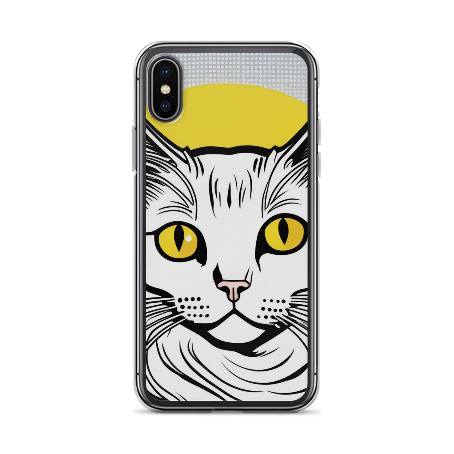 PugMug Custom White Companion Cat iPhone Case