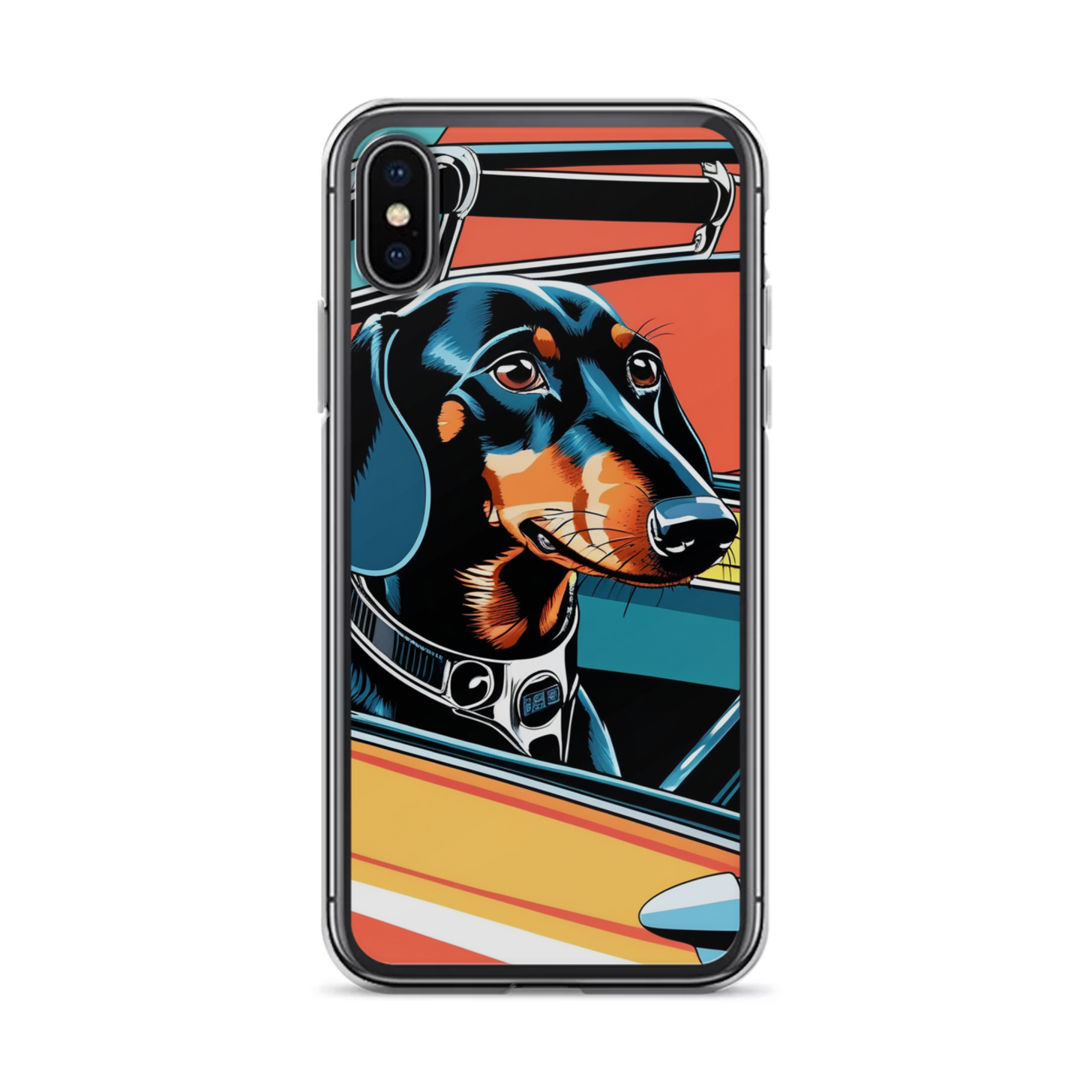 PugMug Custom Black Dachshund iPhone Case