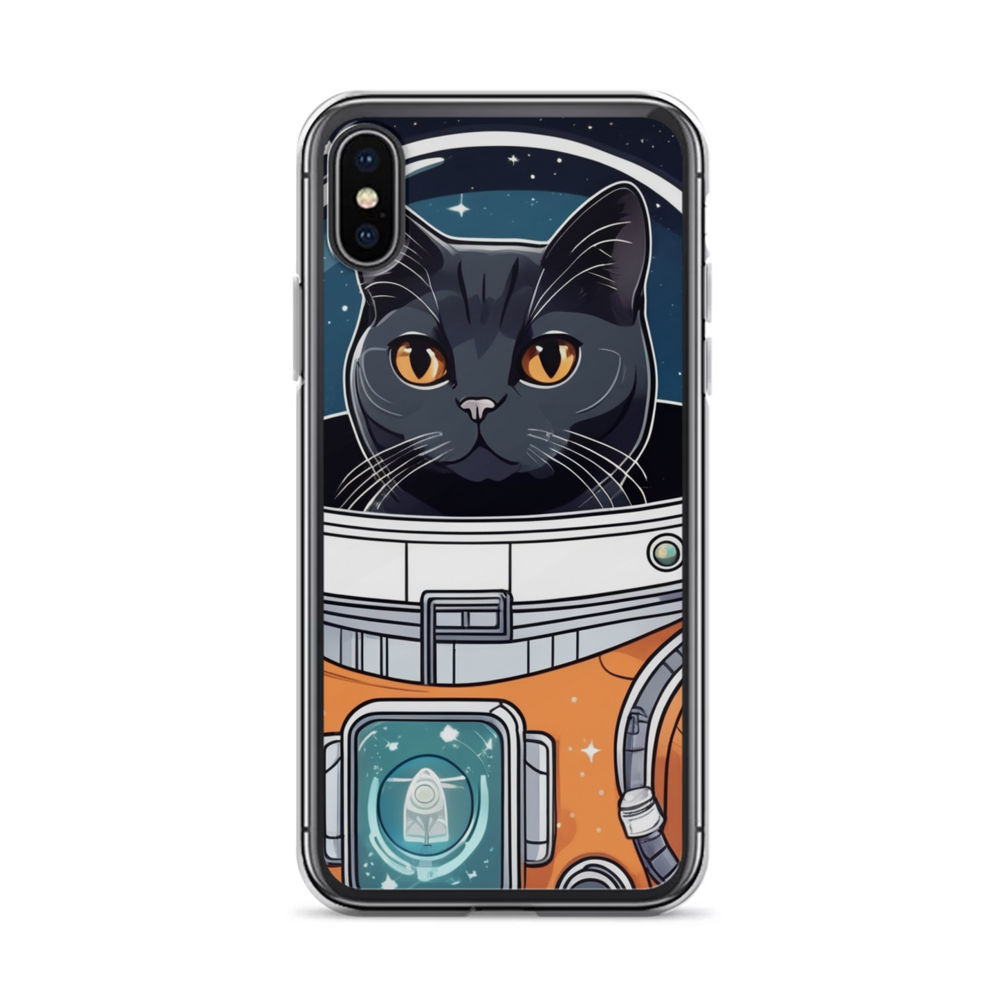 PugMug Custom Black British Shorthair Cat iPhone Case
