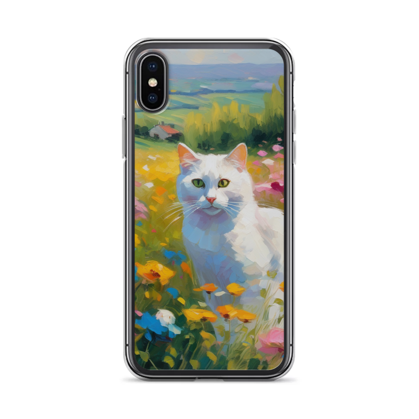 PugMug Custom White Companion Cat iPhone Case