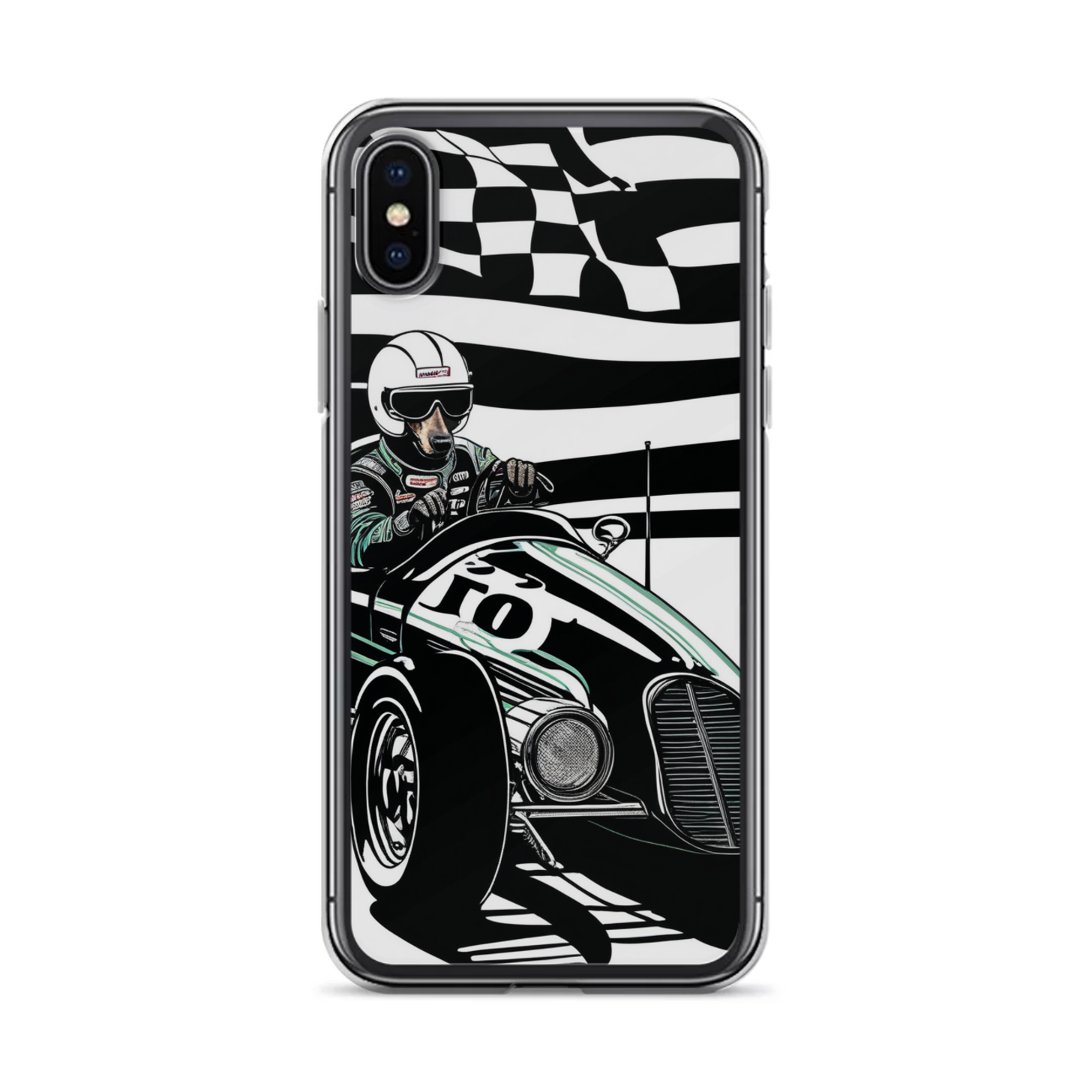 PugMug Custom Black Dachshund iPhone Case