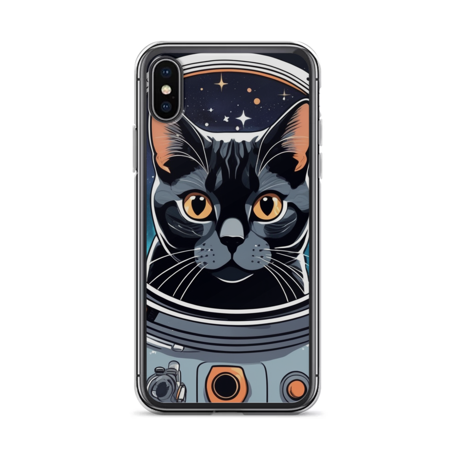 PugMug Custom Black American Shorthair Cat iPhone Case