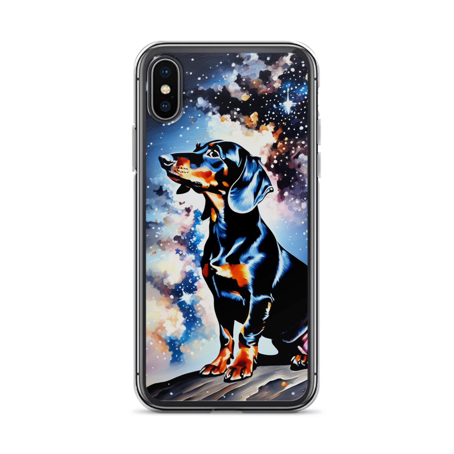 PugMug Custom Black Dachshund iPhone Case