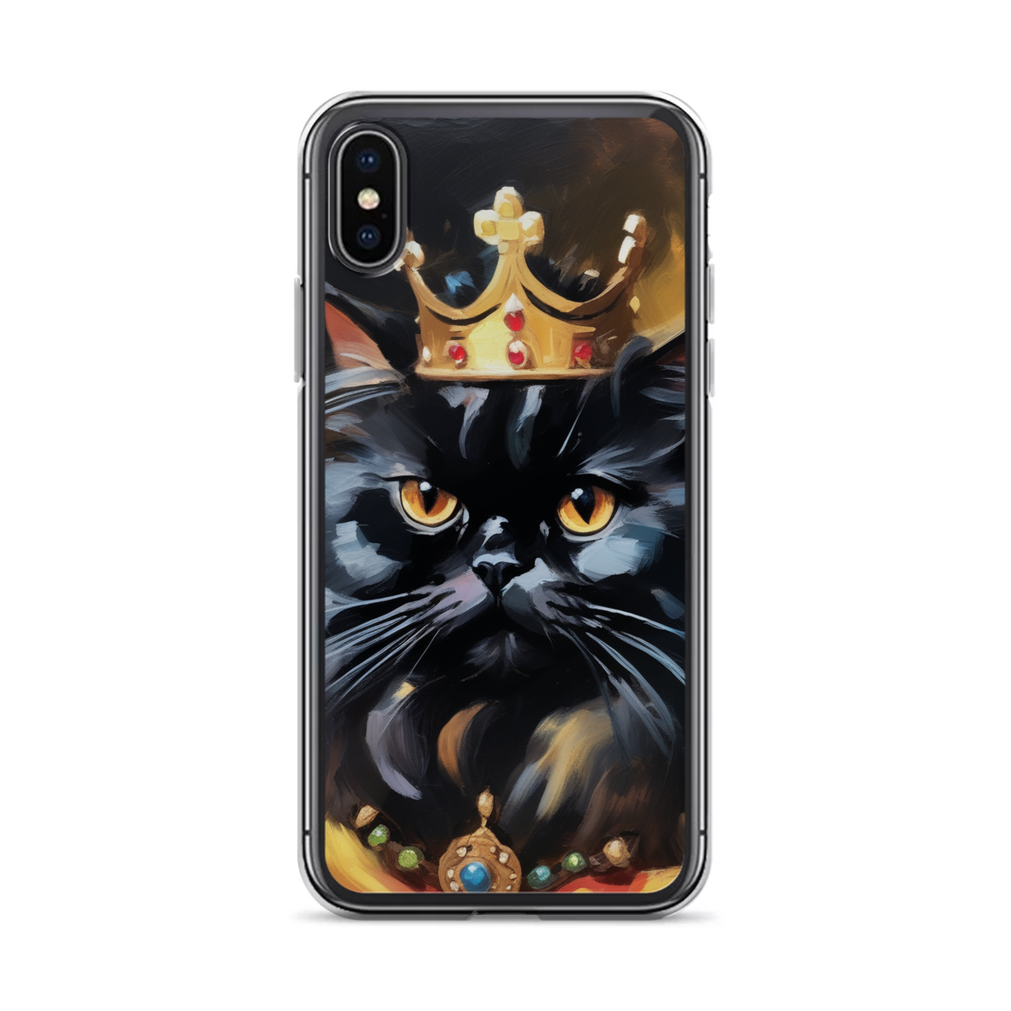 PugMug Custom Black Persian Cat iPhone Case