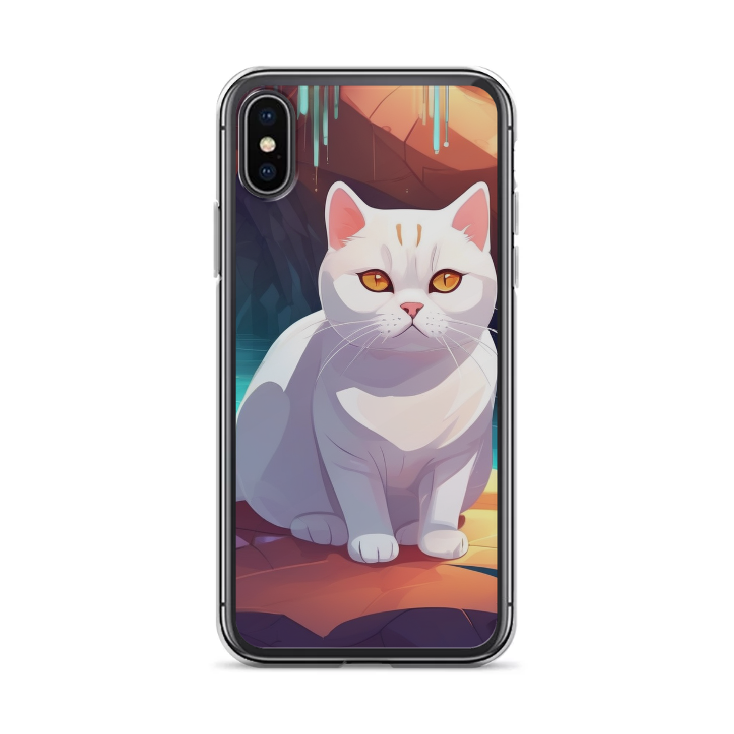 PugMug Custom White British Shorthair Cat iPhone Case