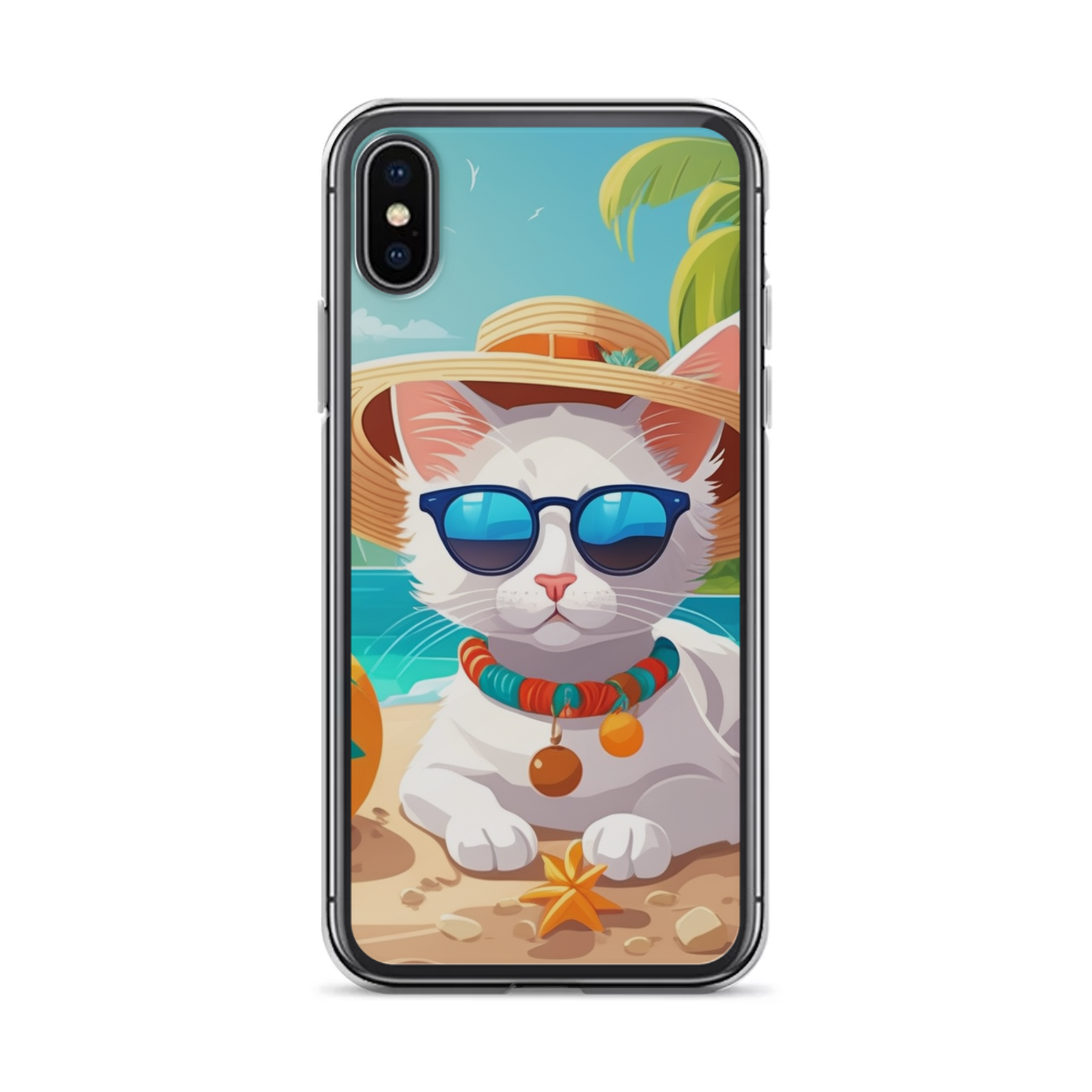 PugMug Custom White Companion Cat iPhone Case