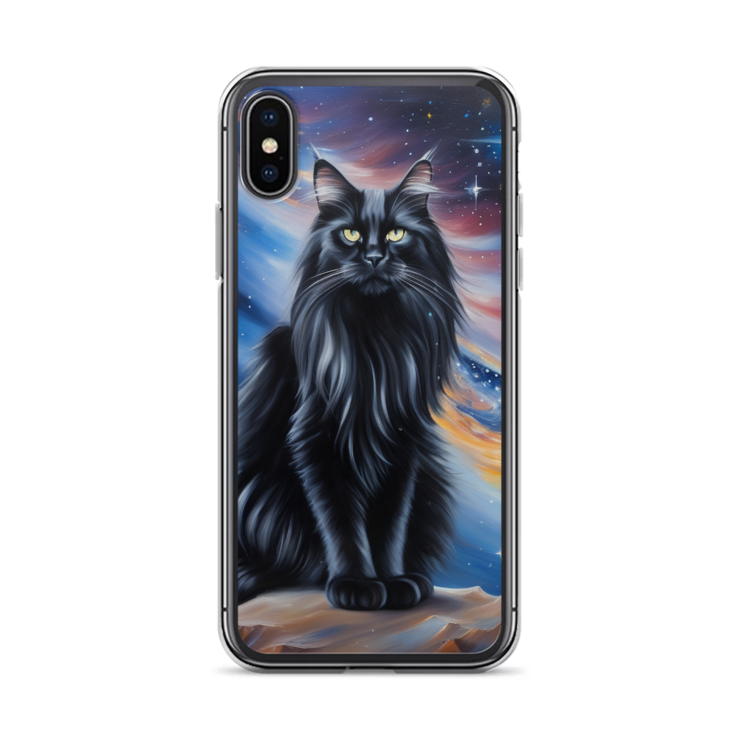 PugMug Custom Black Maine Coon Cat iPhone Case