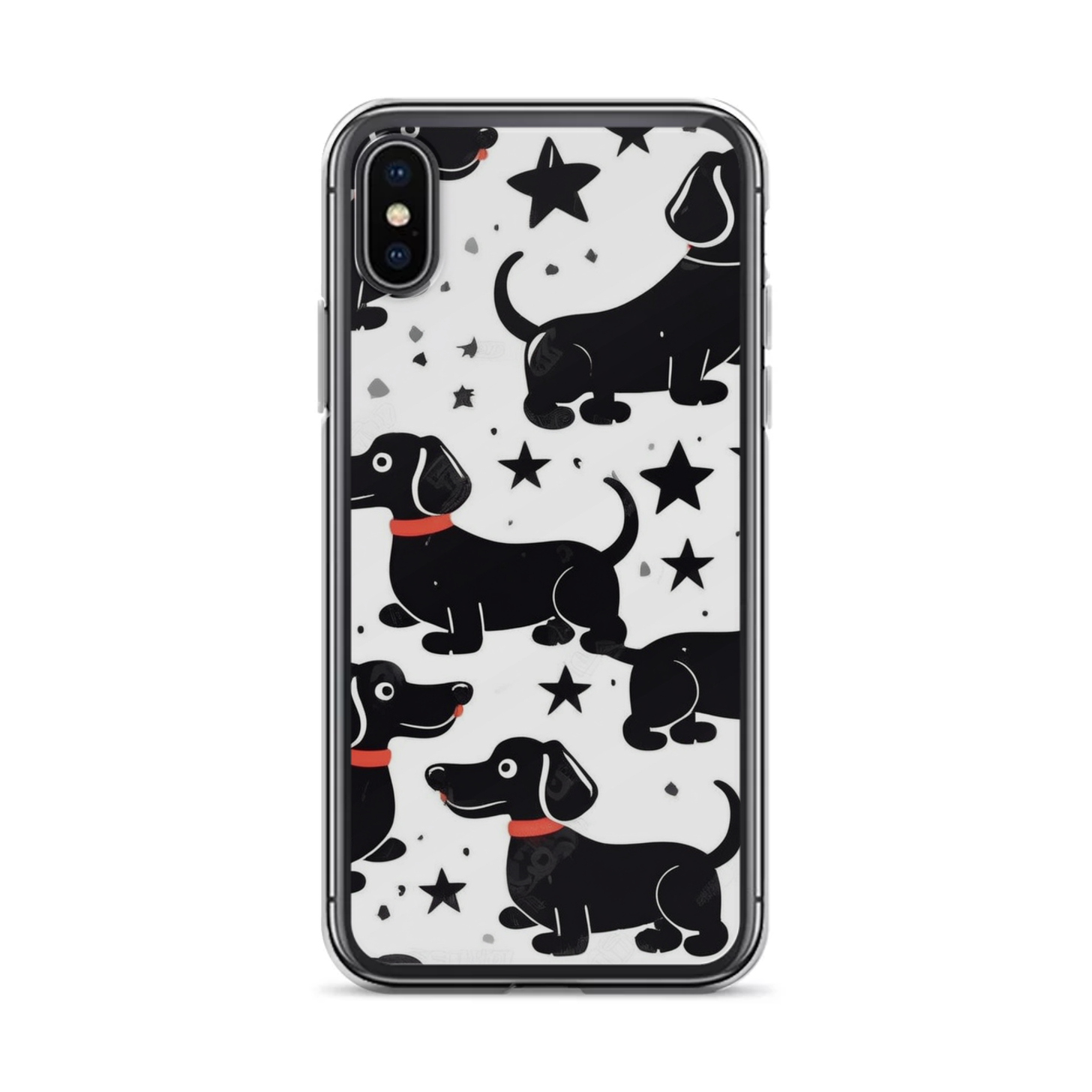 PugMug Custom Black Dachshund iPhone Case