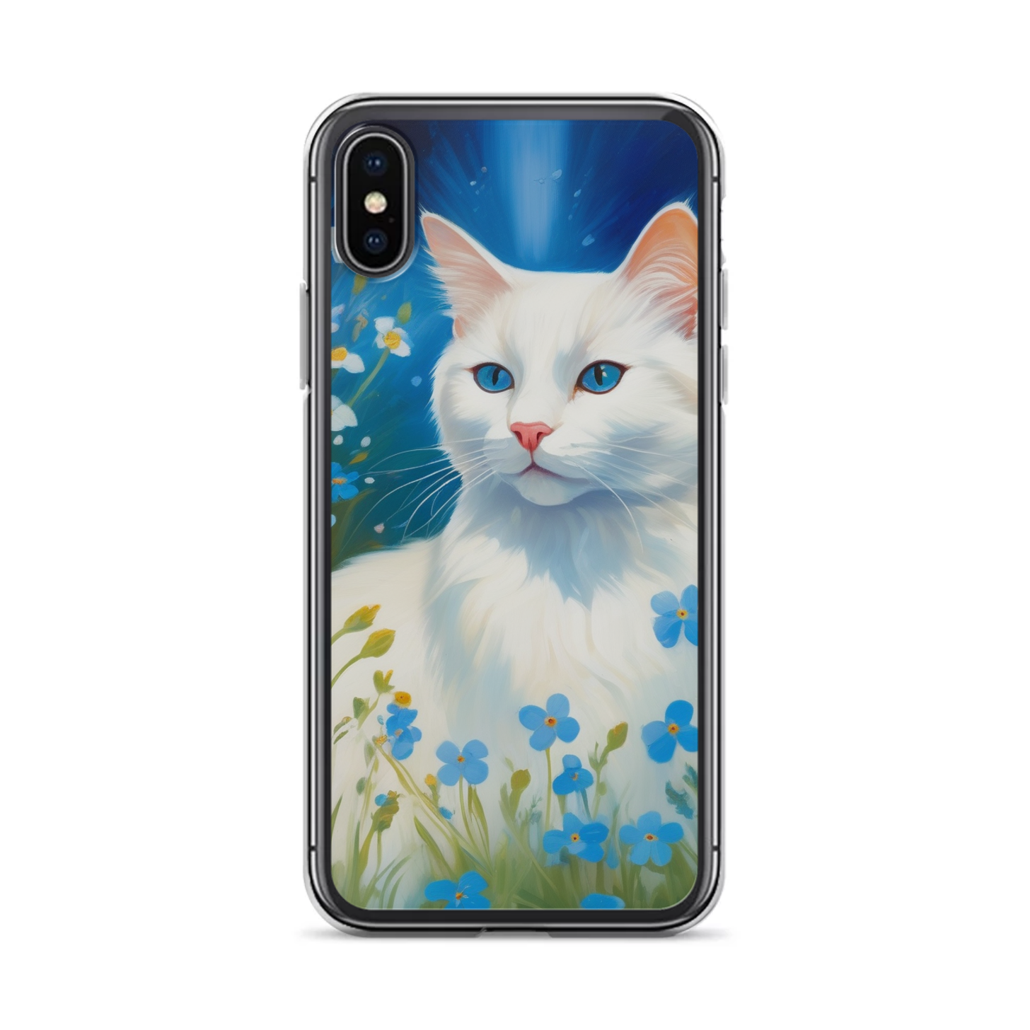 PugMug Custom White Companion Cat iPhone Case