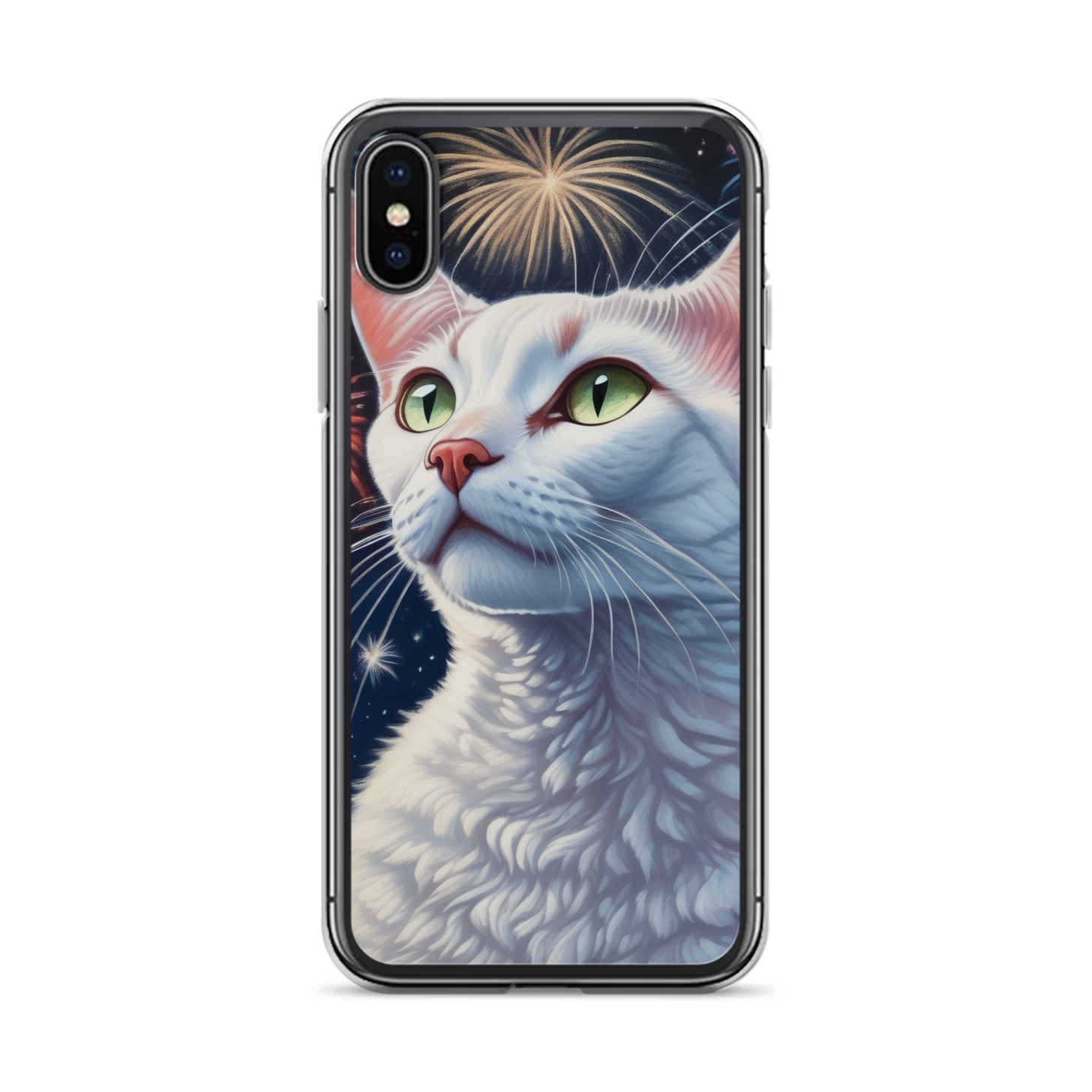 PugMug Custom White Devon Rex Cat iPhone Case