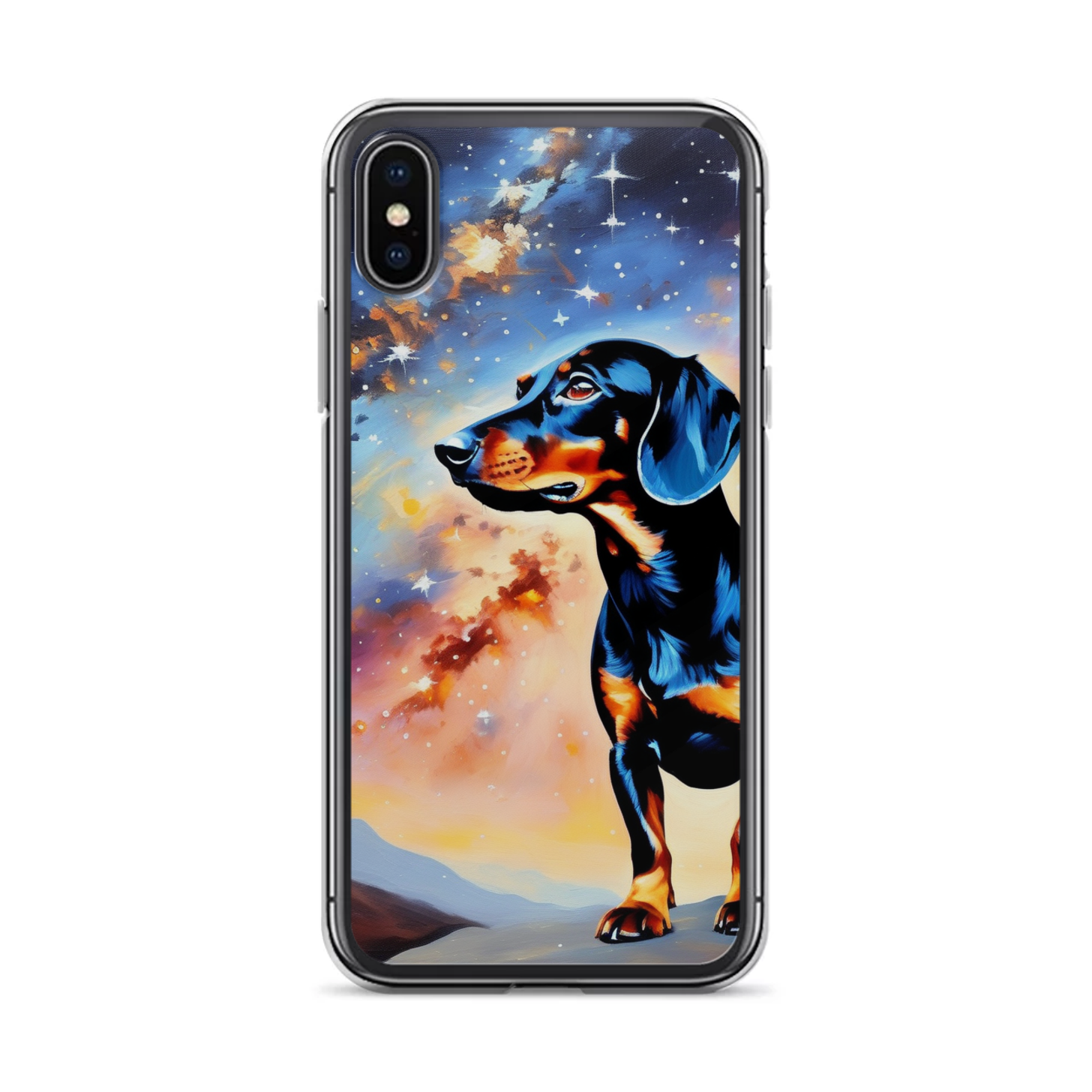 PugMug Custom Black Dachshund iPhone Case
