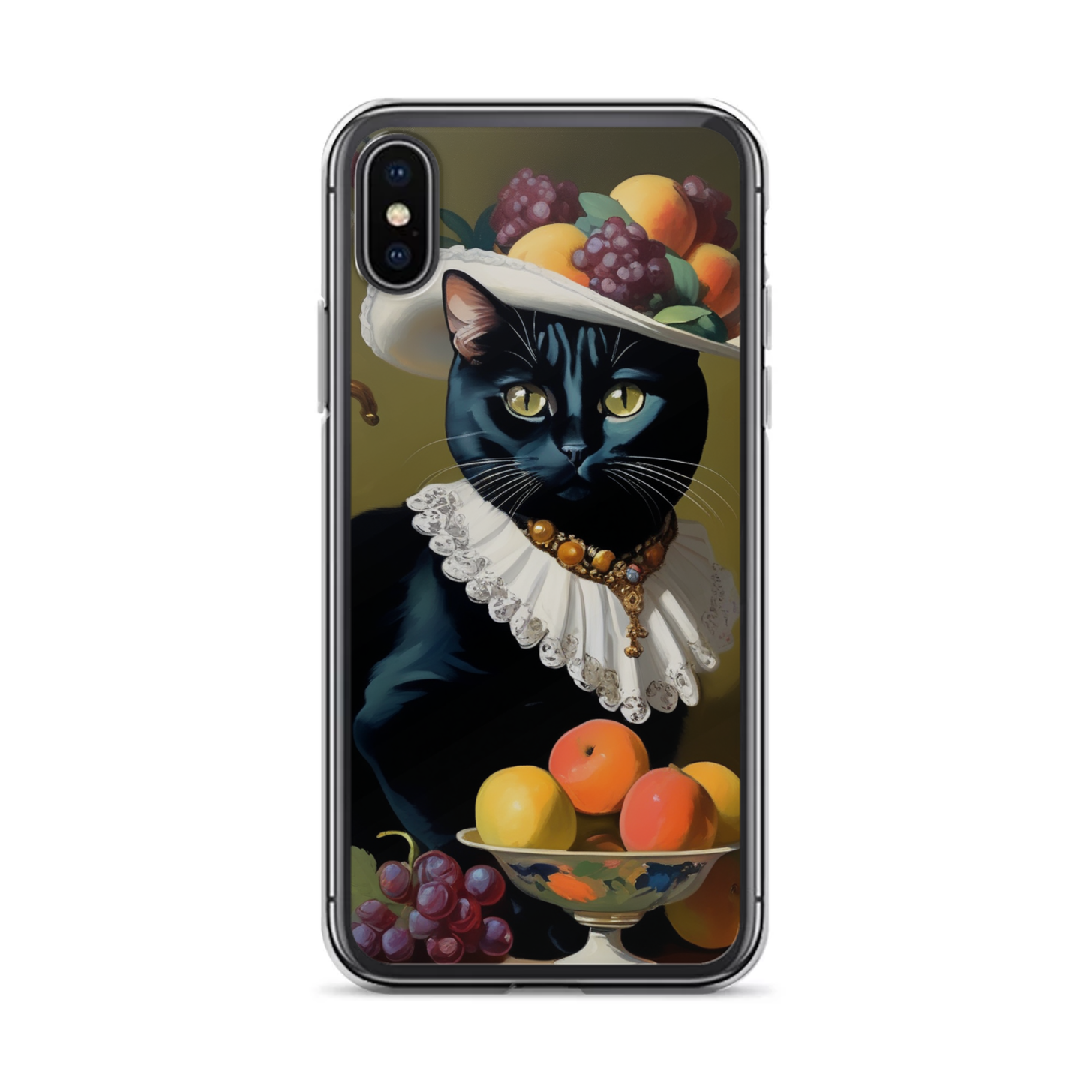 PugMug Custom Black American Shorthair Cat iPhone Case
