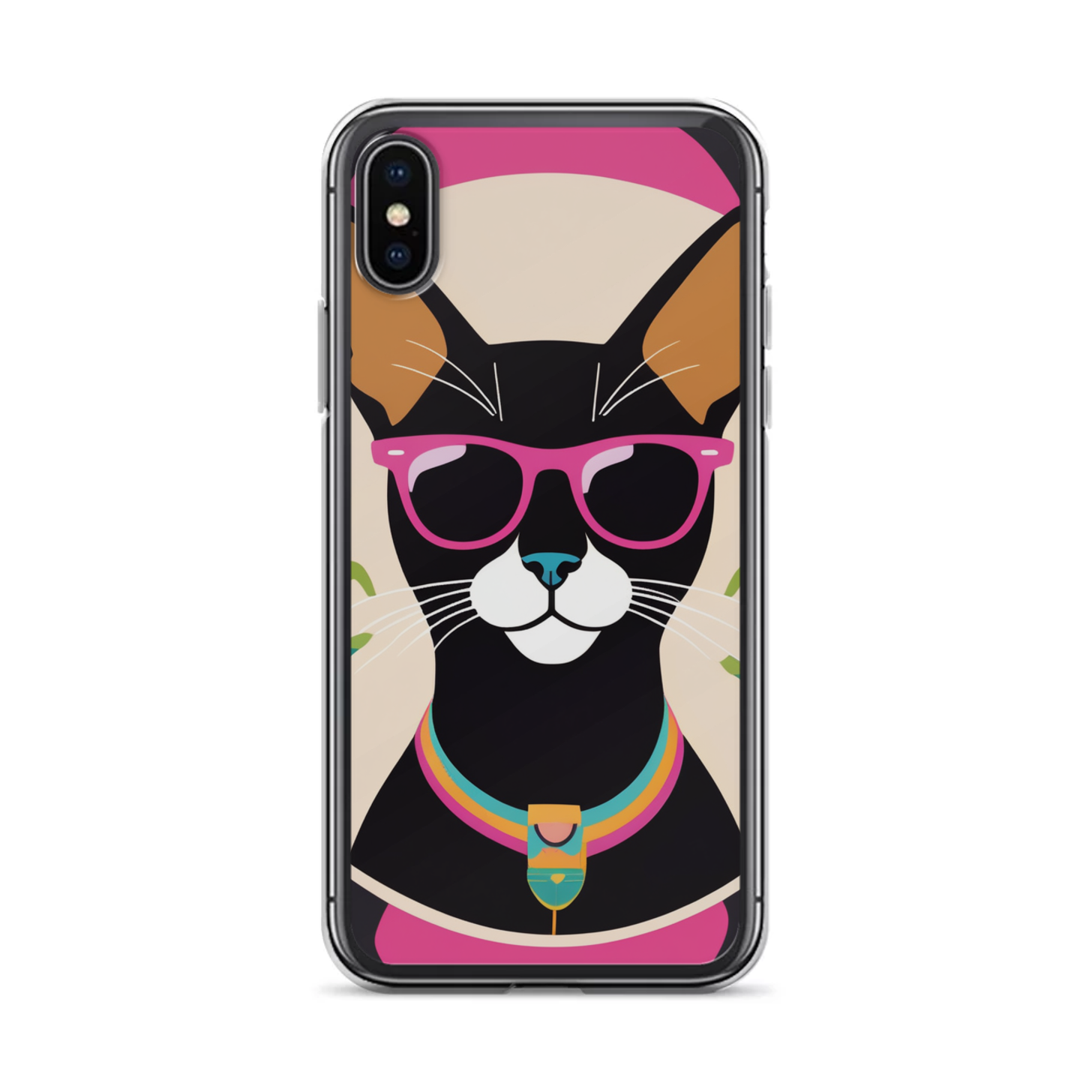 PugMug Custom Black Abyssinian Cat iPhone Case