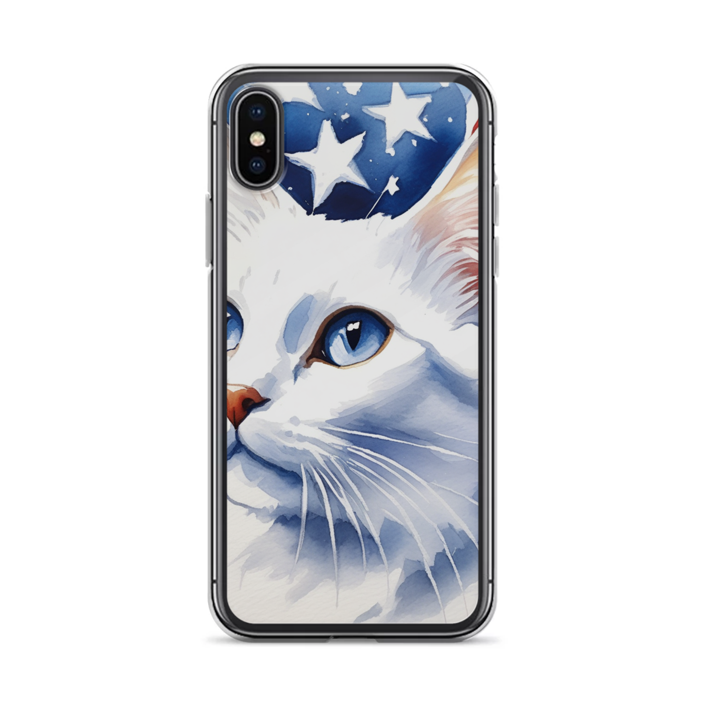 PugMug Custom White Companion Cat iPhone Case