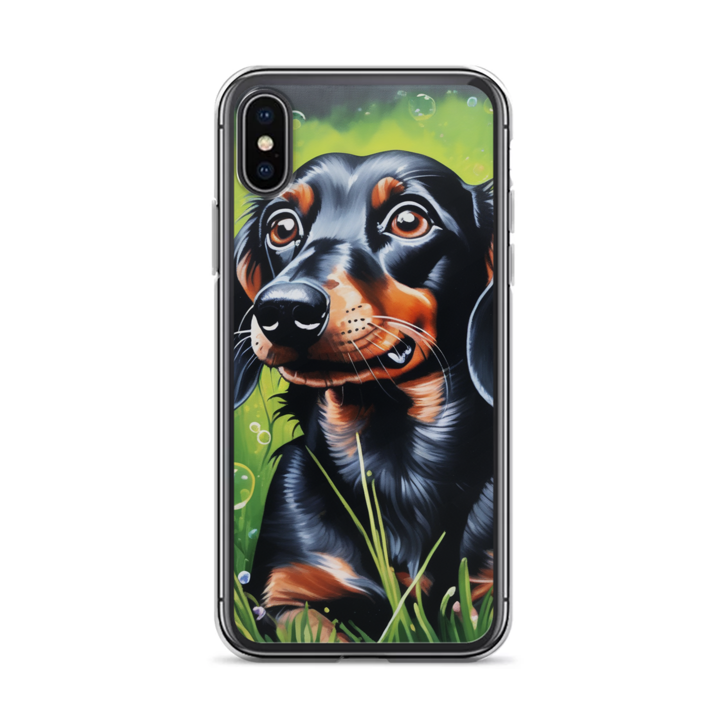 PugMug Custom Black Dachshund iPhone Case