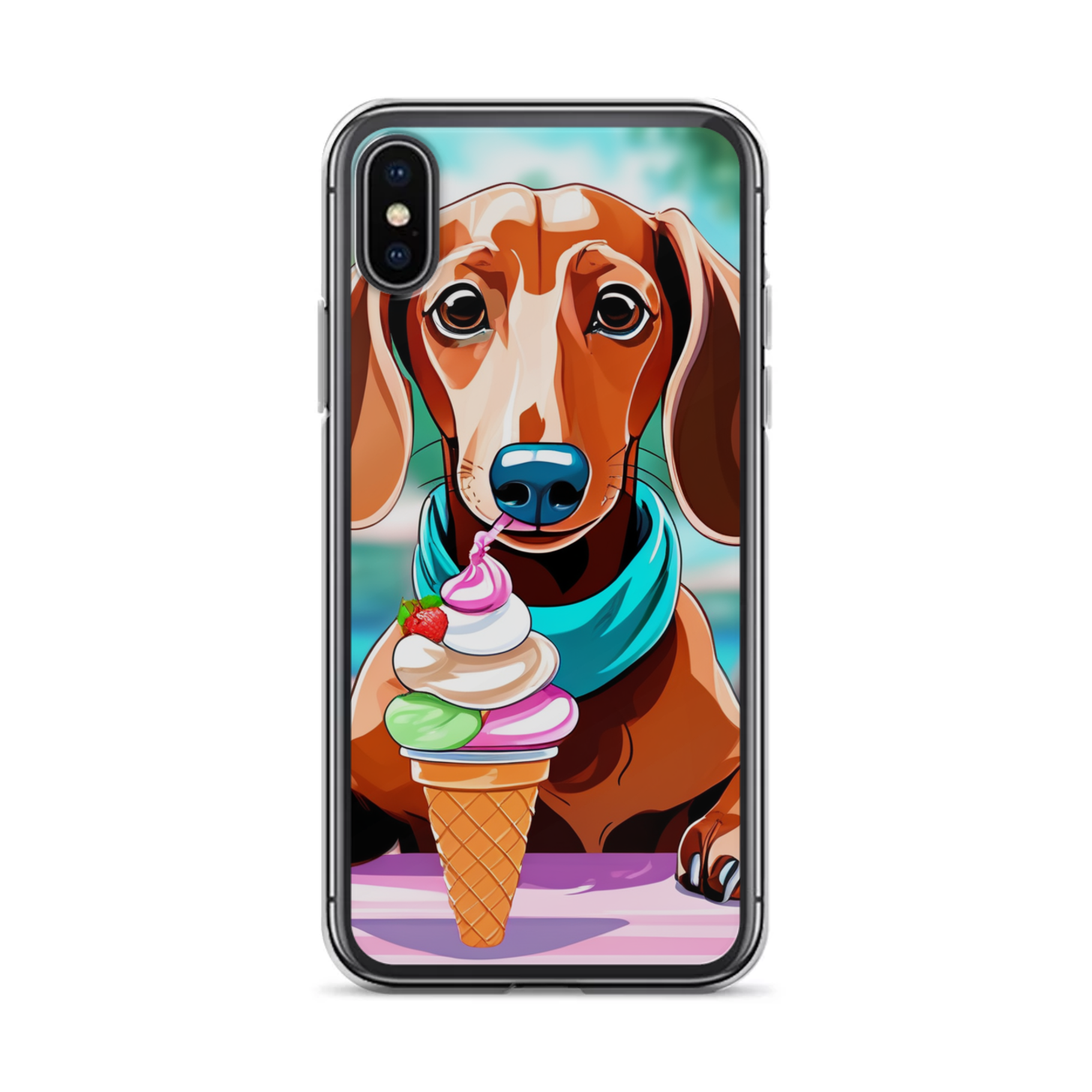 PugMug Custom Tan Dachshund iPhone Case