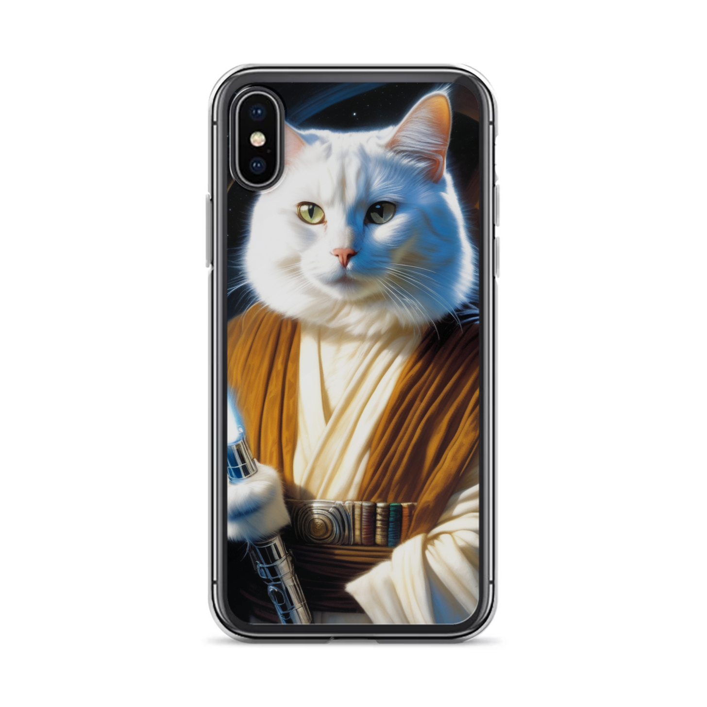 PugMug Custom White Companion Cat iPhone Case