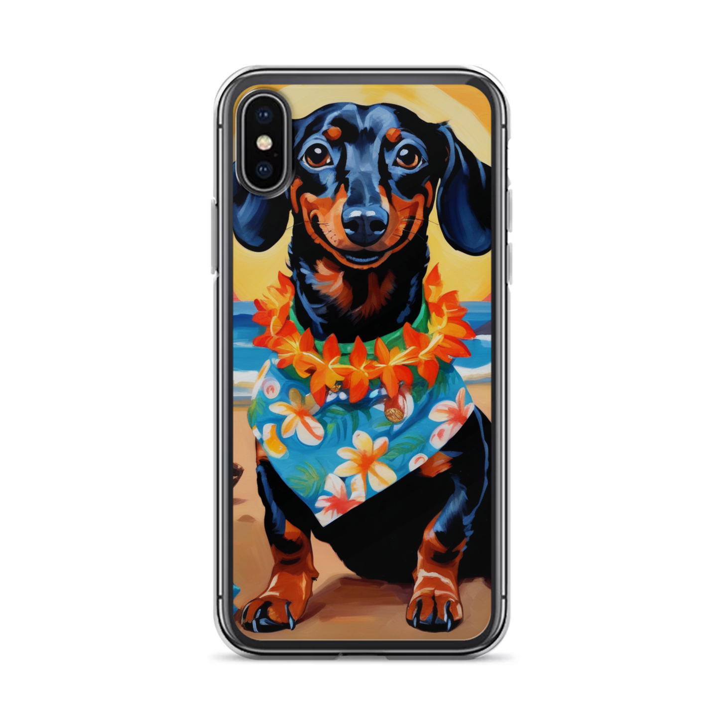 PugMug Custom Black Dachshund iPhone Case