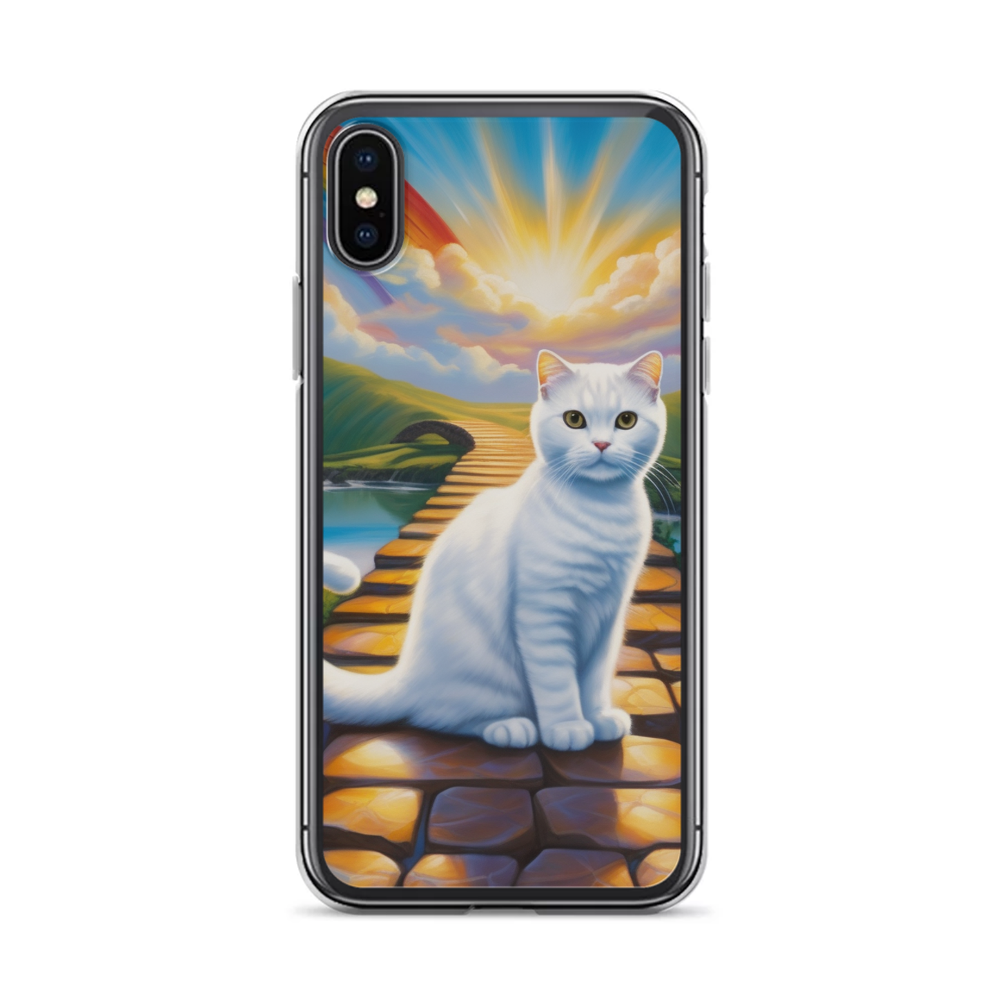 PugMug Custom White Scottish Fold Cat iPhone Case
