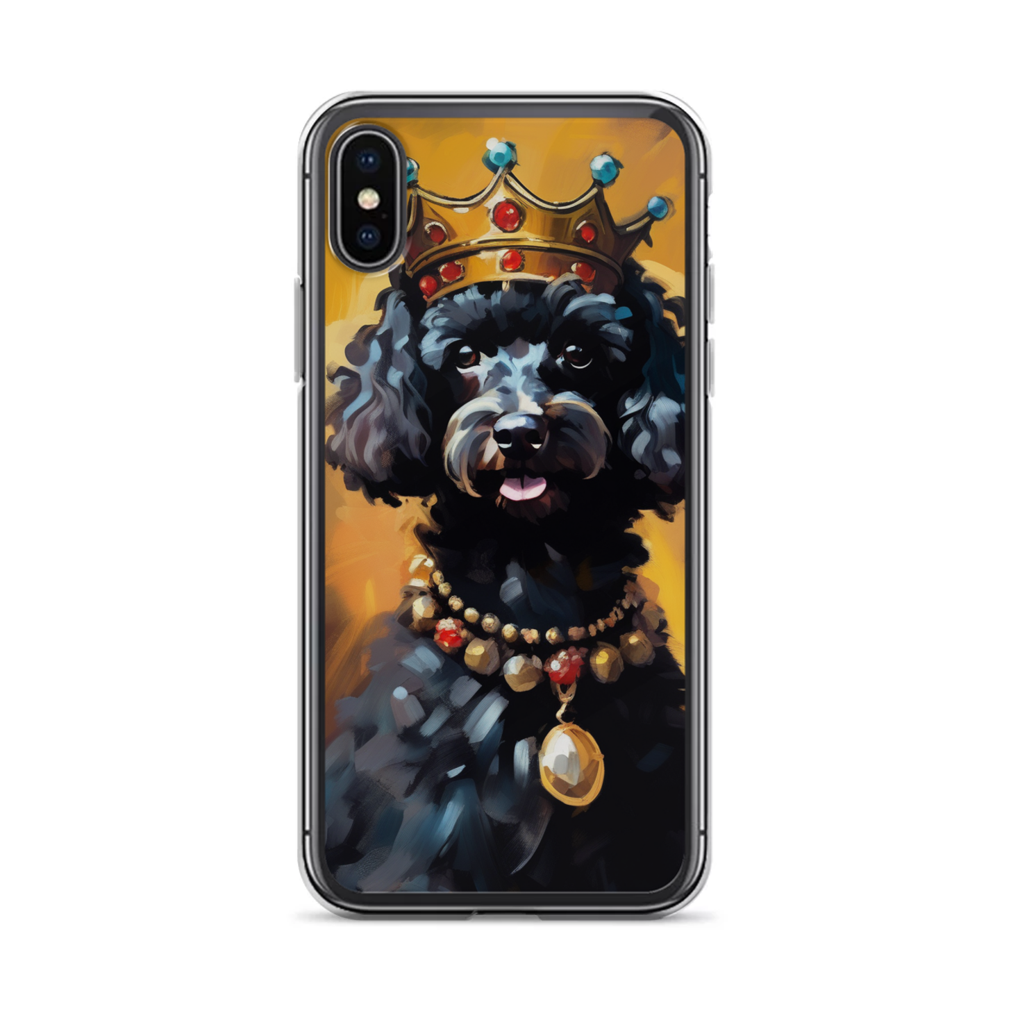 PugMug Custom Black Poodle iPhone Case