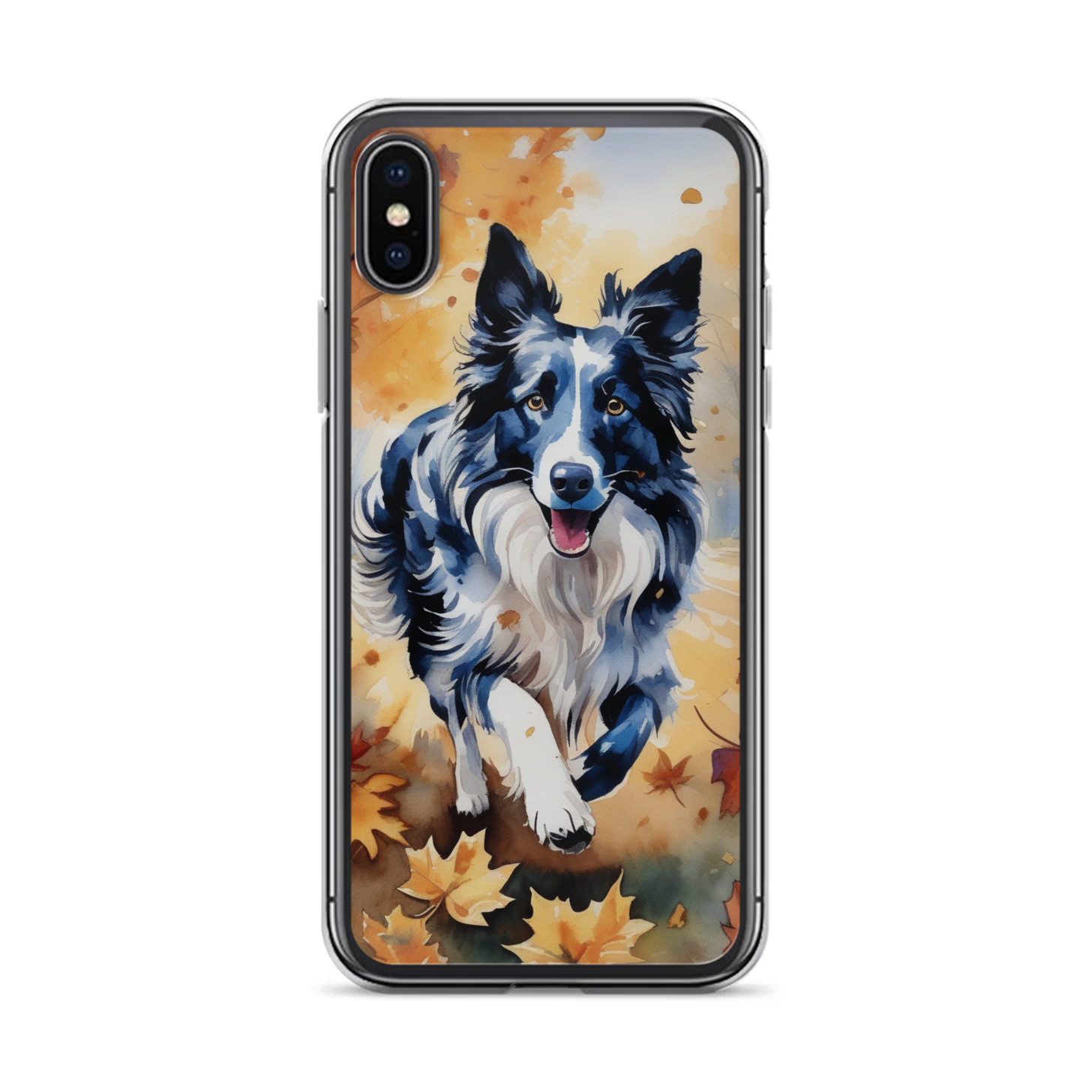 PugMug Custom Blue Merle Border Collie iPhone Case