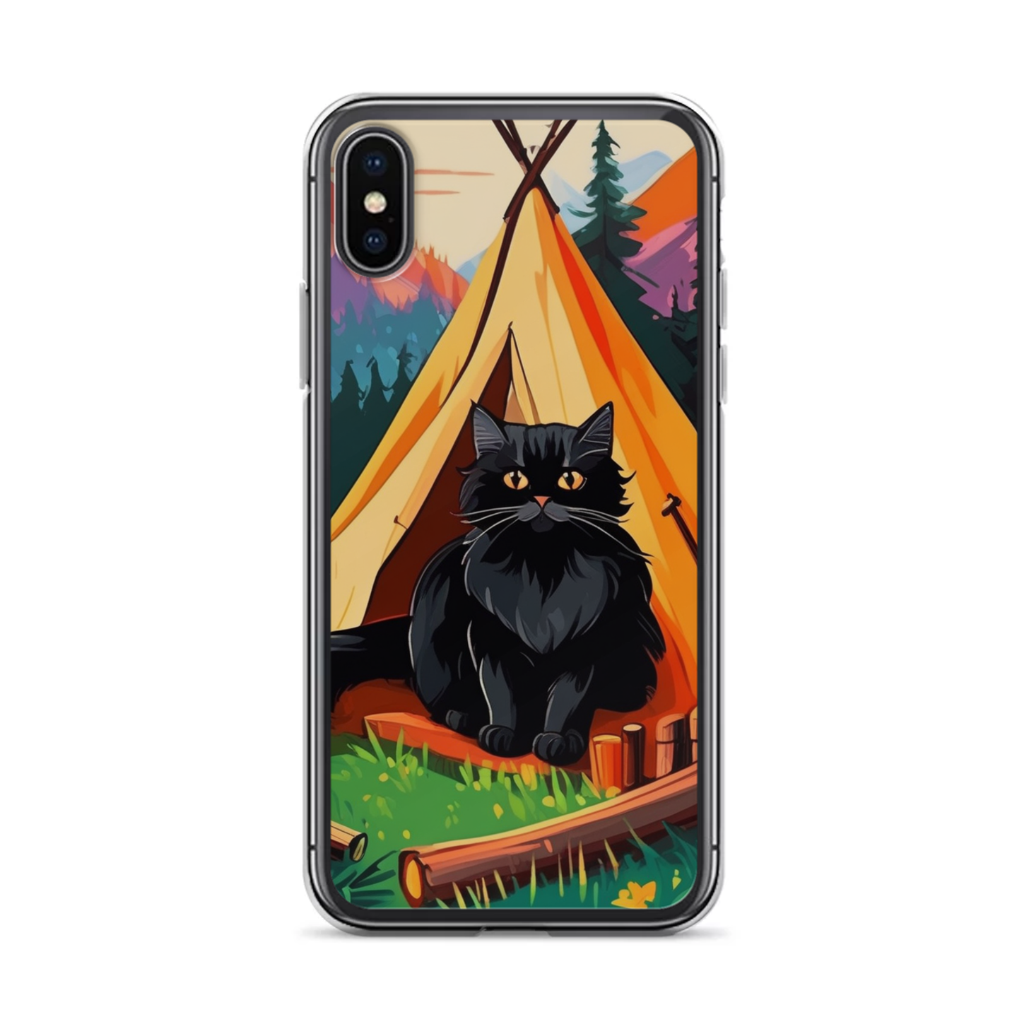 PugMug Custom Black Persian Cat iPhone Case
