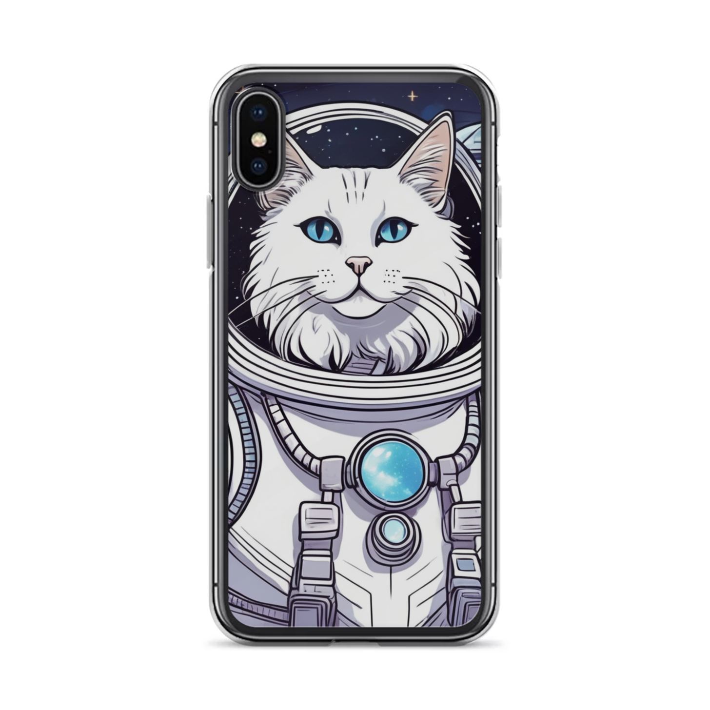 PugMug Custom White Companion Cat iPhone Case