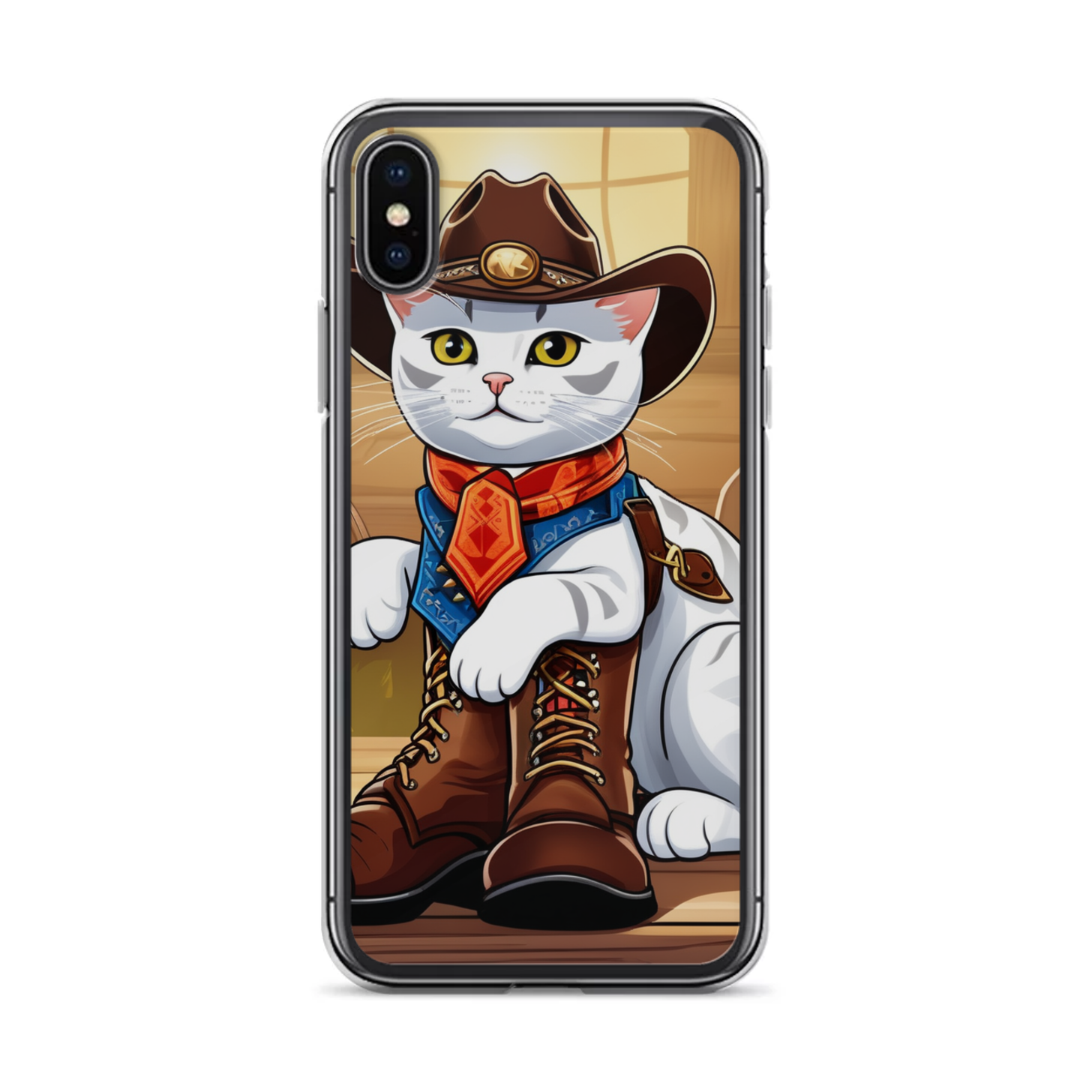 PugMug Custom White American Shorthair Cat iPhone Case
