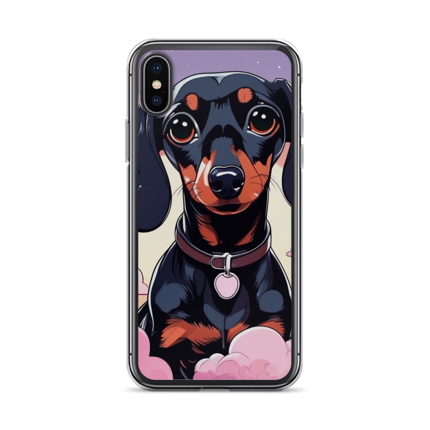PugMug Custom Black Dachshund iPhone Case
