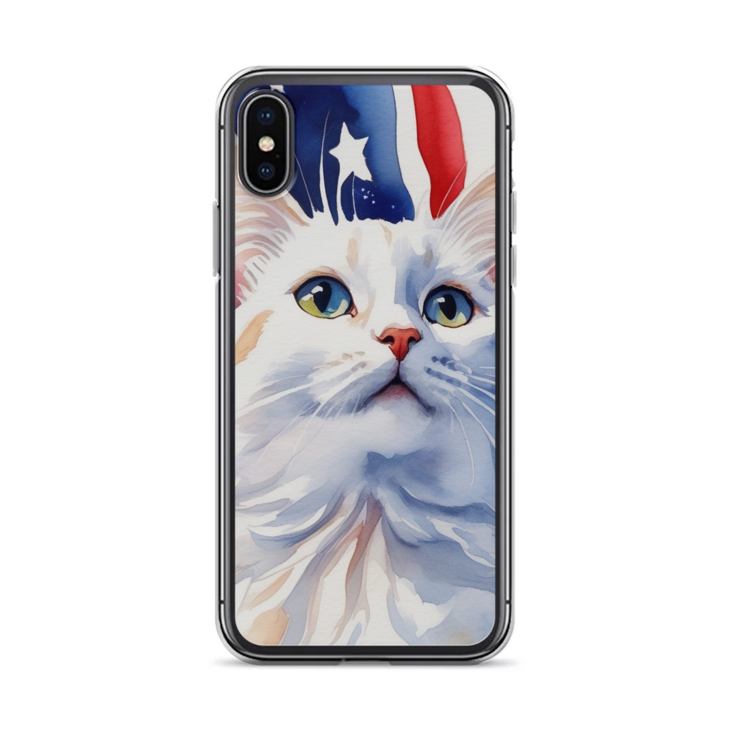 PugMug Custom White Companion Cat iPhone Case