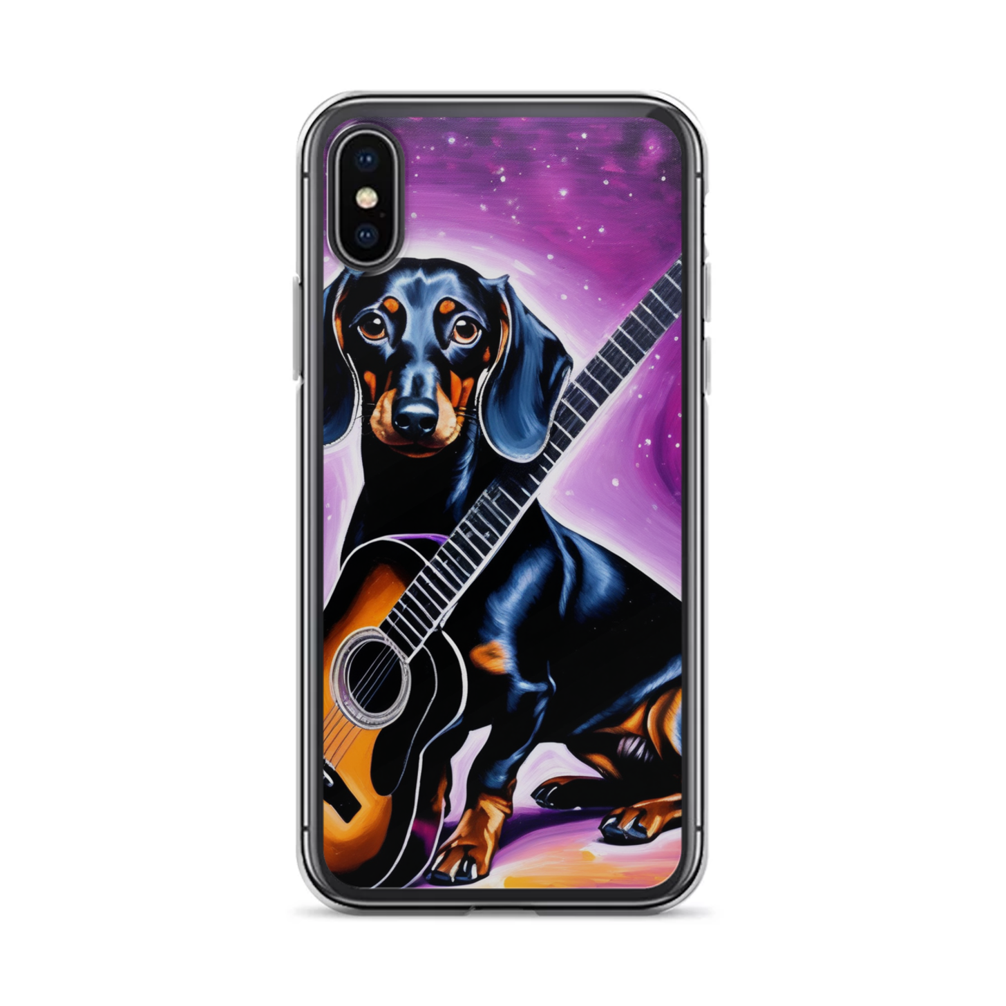 PugMug Custom Black Dachshund iPhone Case