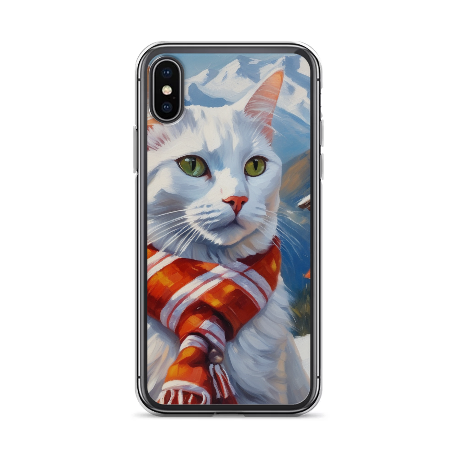 PugMug Custom White Companion Cat iPhone Case