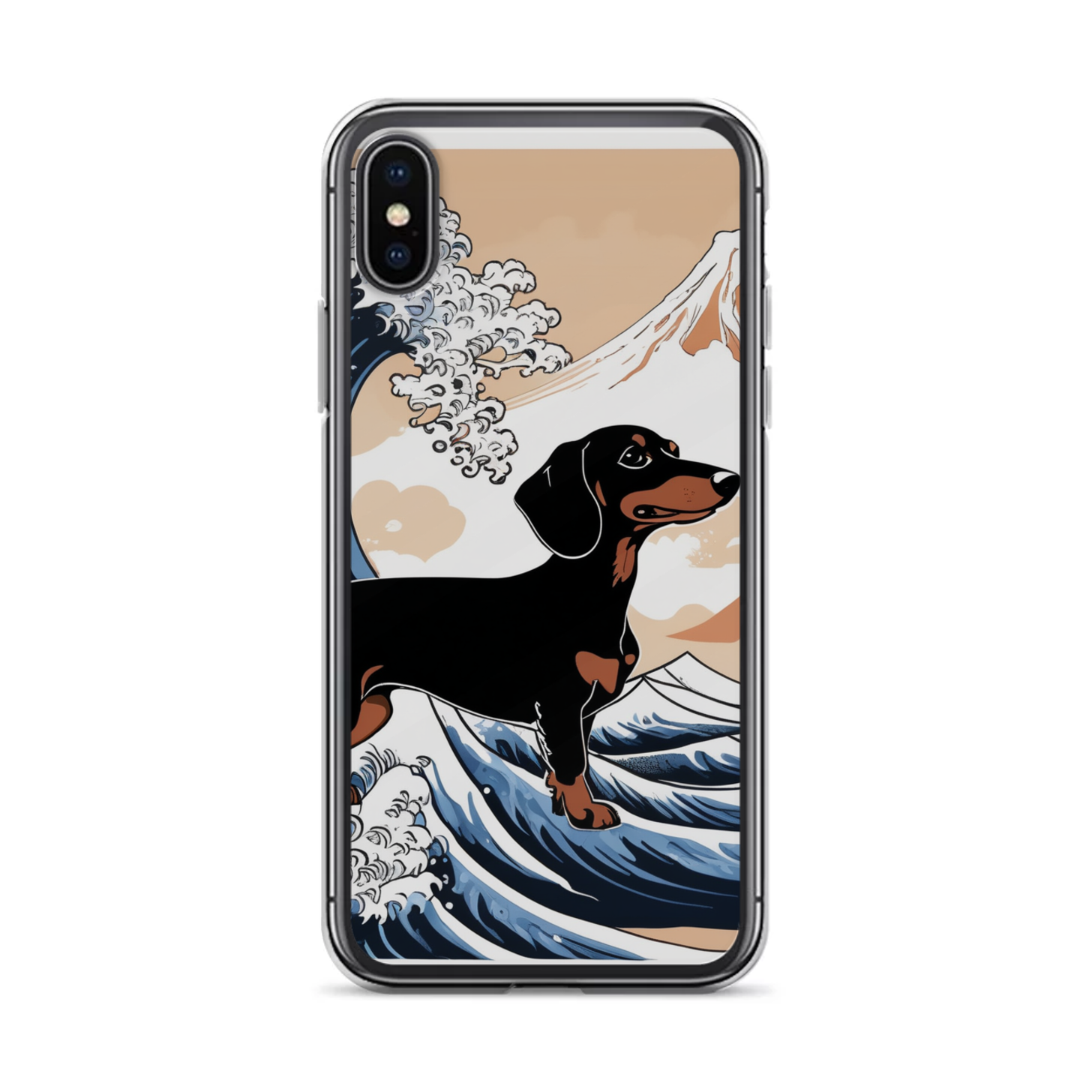 PugMug Custom Black Dachshund iPhone Case
