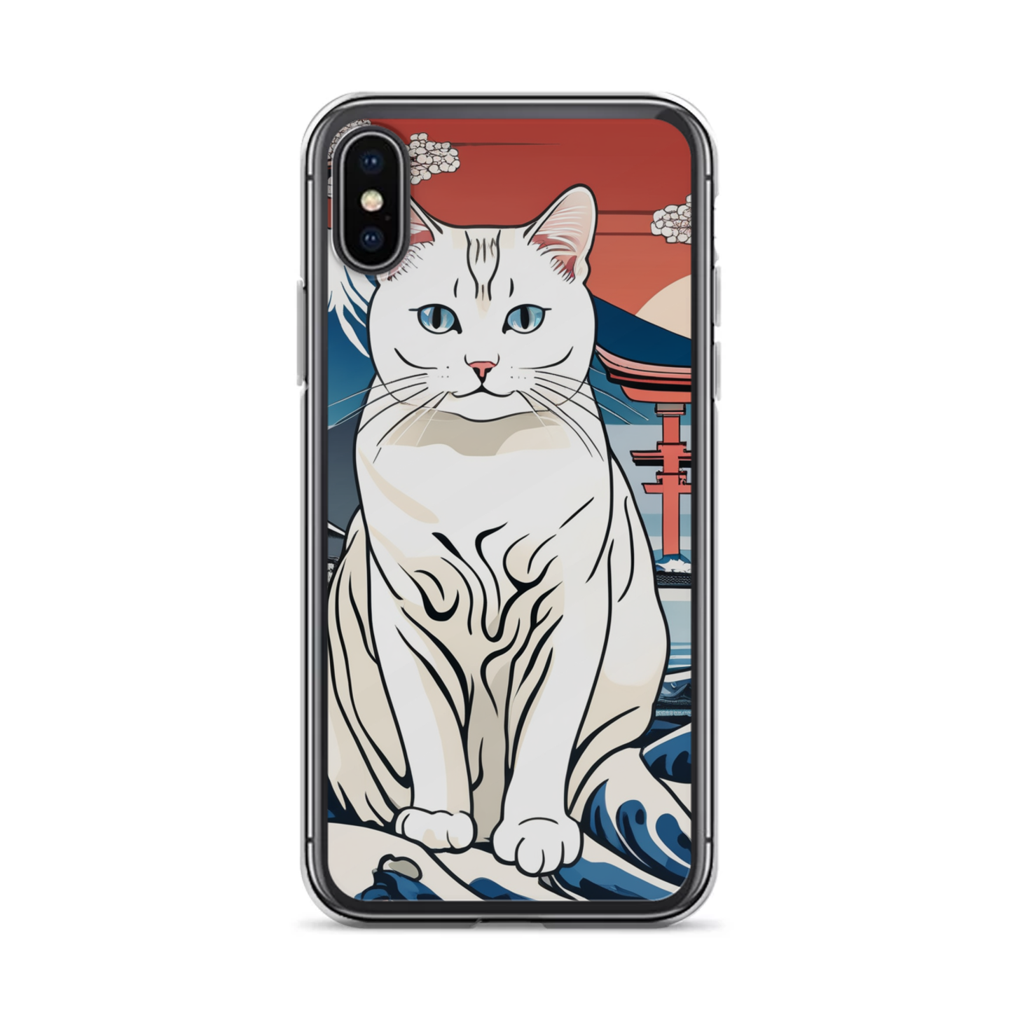 PugMug Custom White Companion Cat iPhone Case
