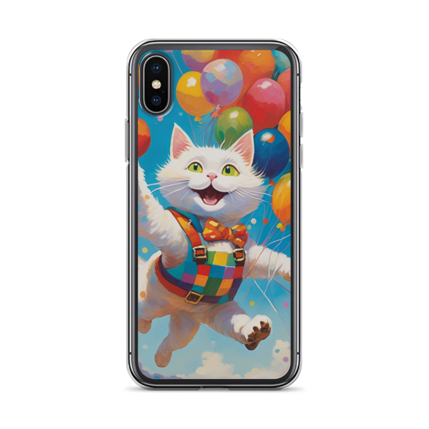 PugMug Custom White Companion Cat iPhone Case