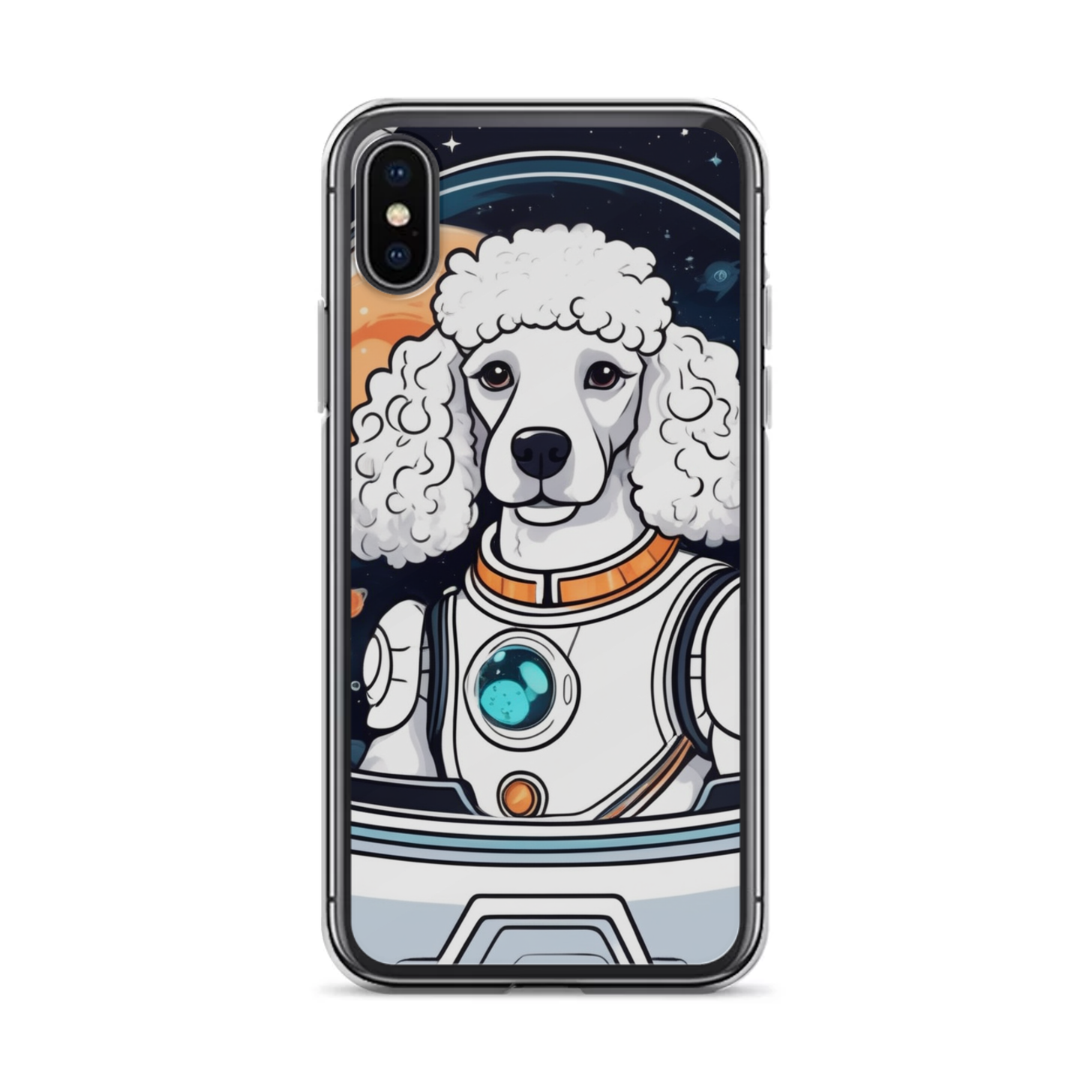 PugMug Custom White Poodle iPhone Case