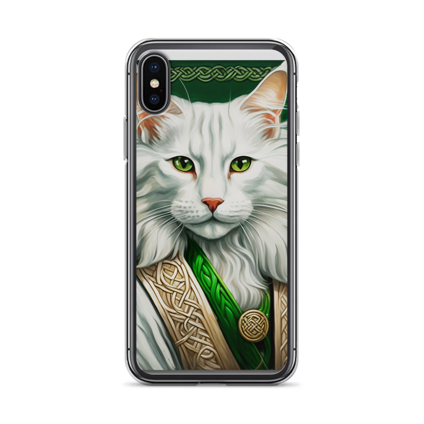 PugMug Custom White Maine Coon Cat iPhone Case