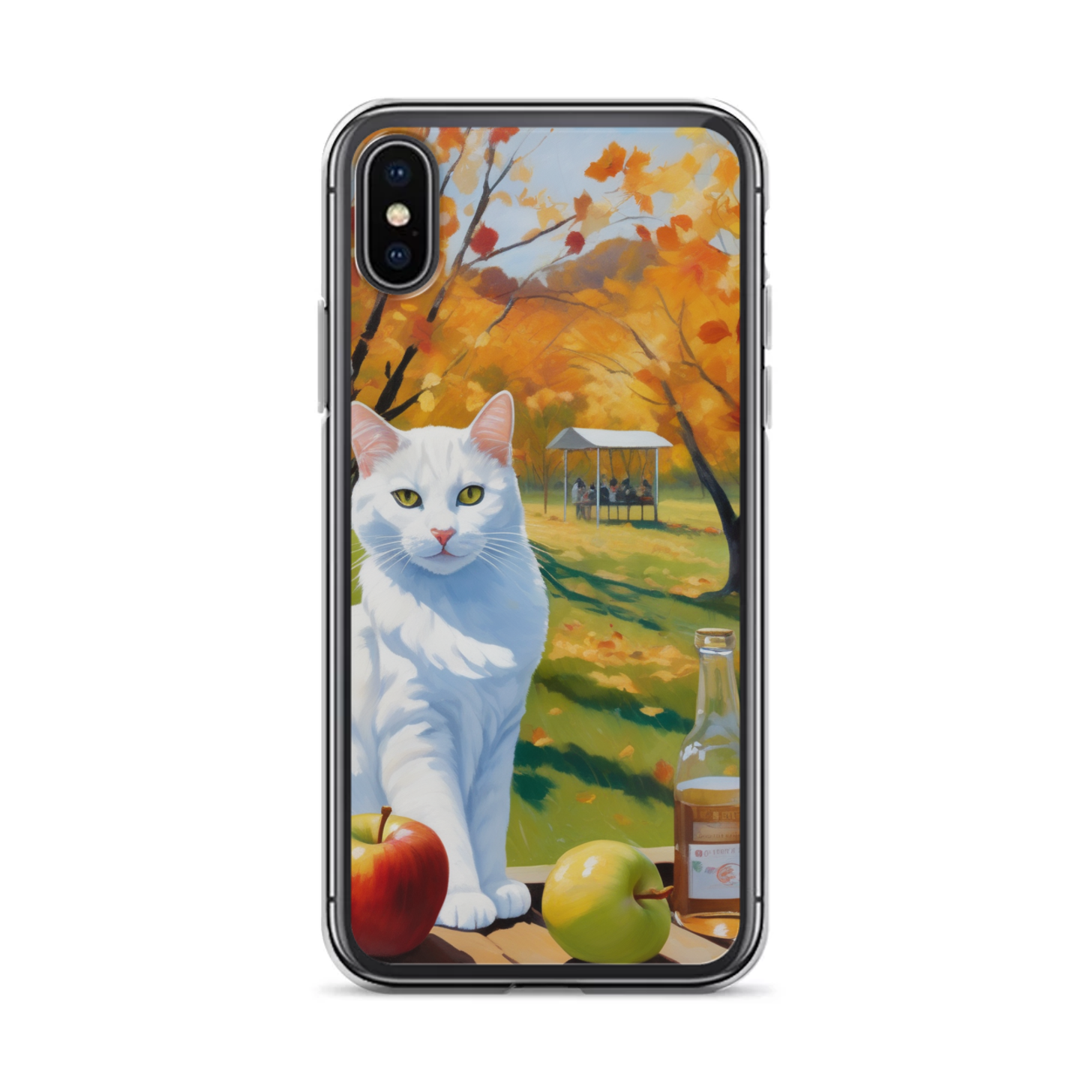 PugMug Custom White Companion Cat iPhone Case