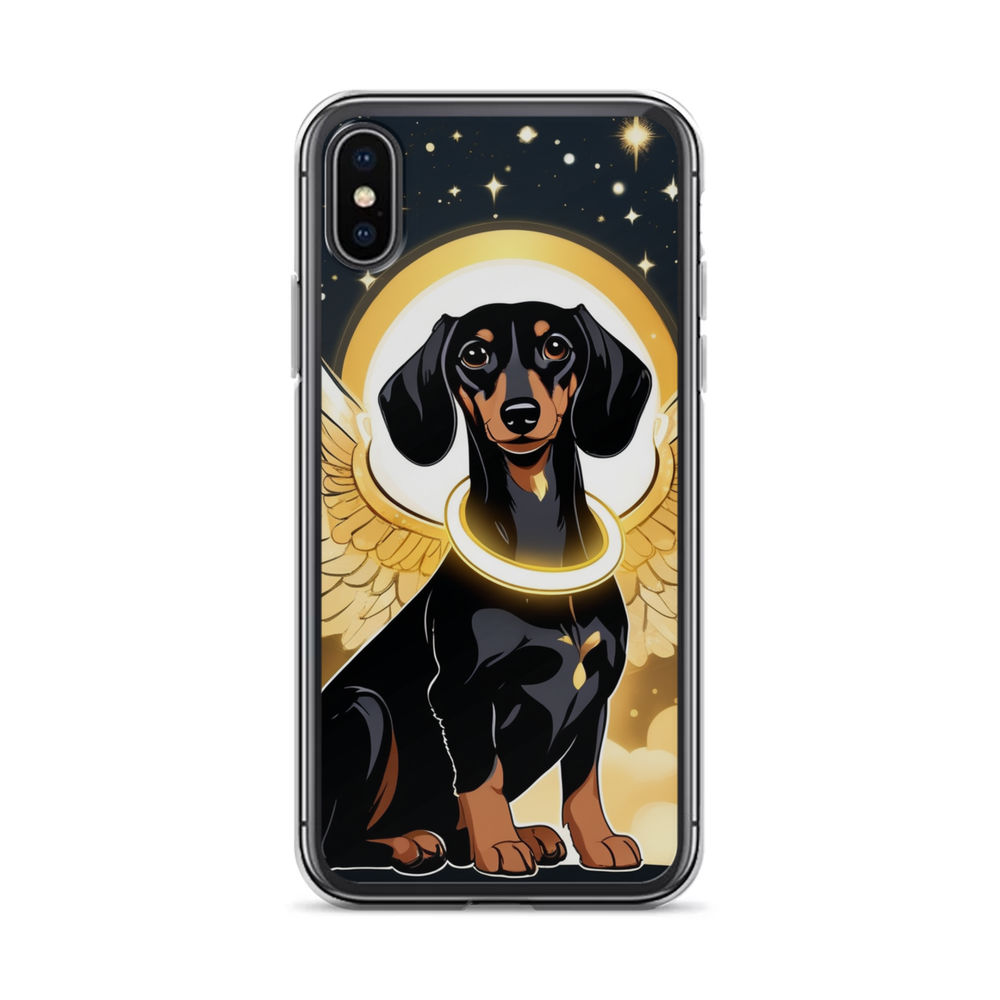 PugMug Custom Black Dachshund iPhone Case