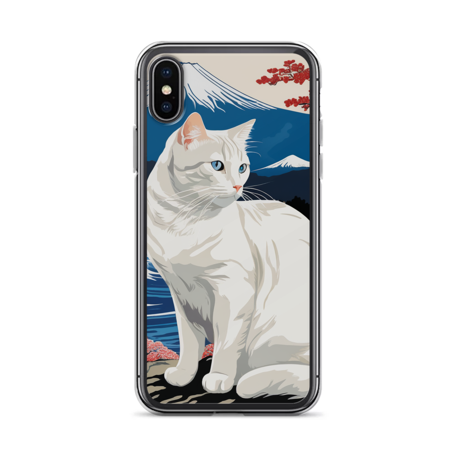 PugMug Custom White Companion Cat iPhone Case